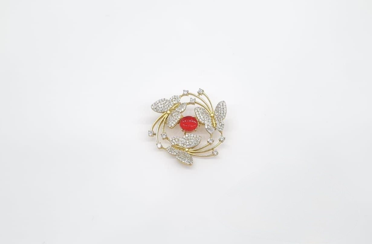 Cz Brooch 10571 - 16