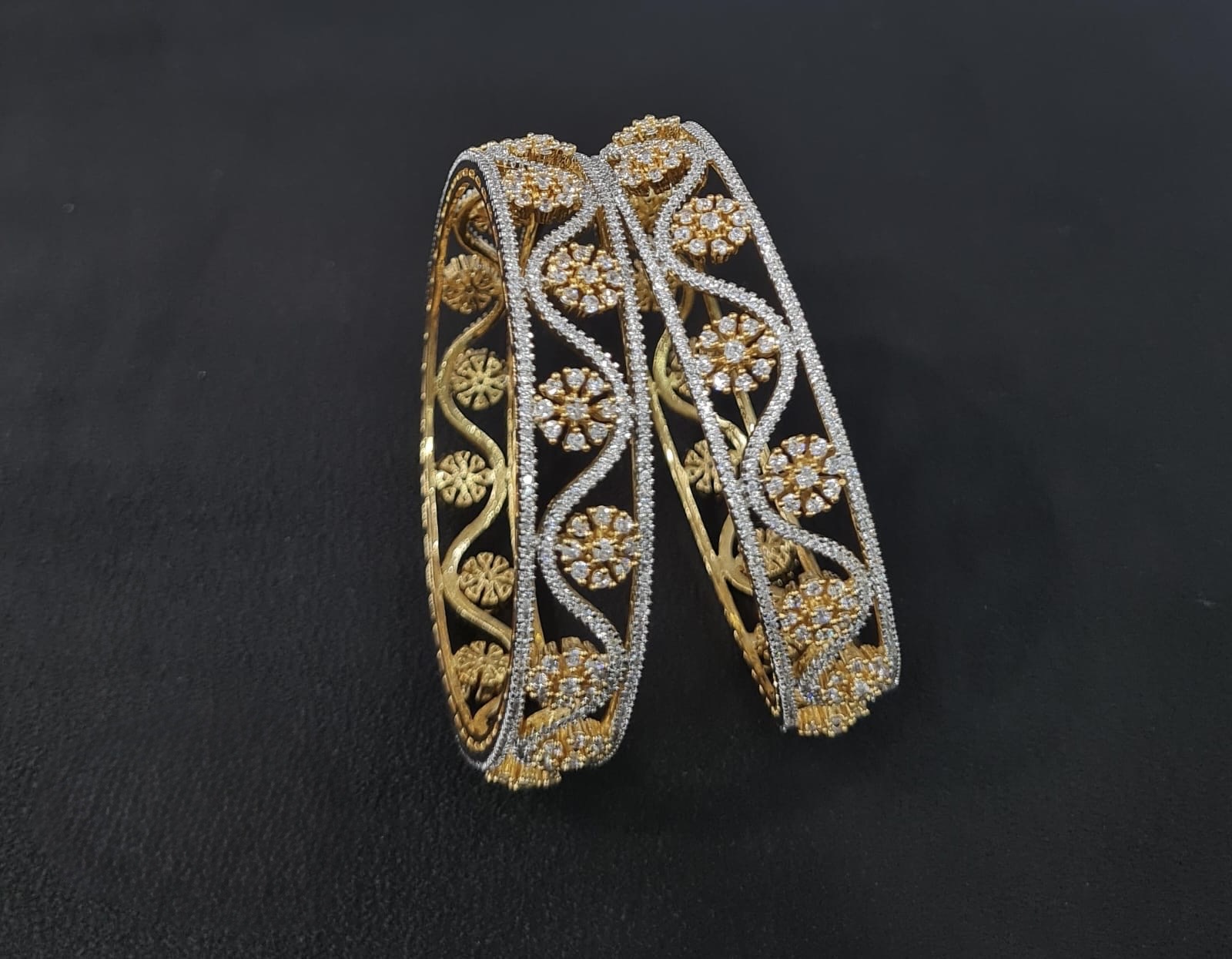 Cz Bangles 09721 - 4