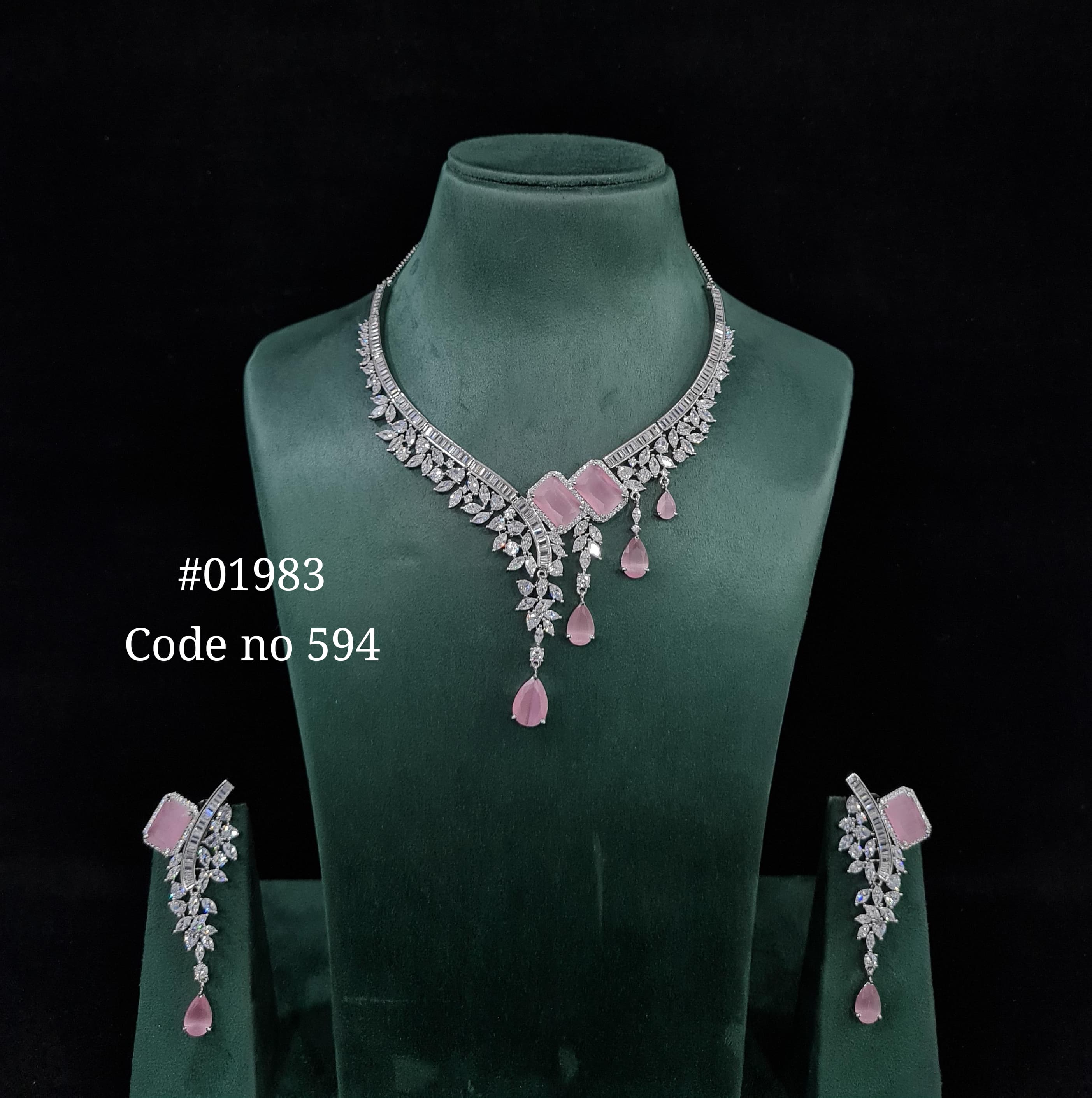 Cz necklace 01983 - 4