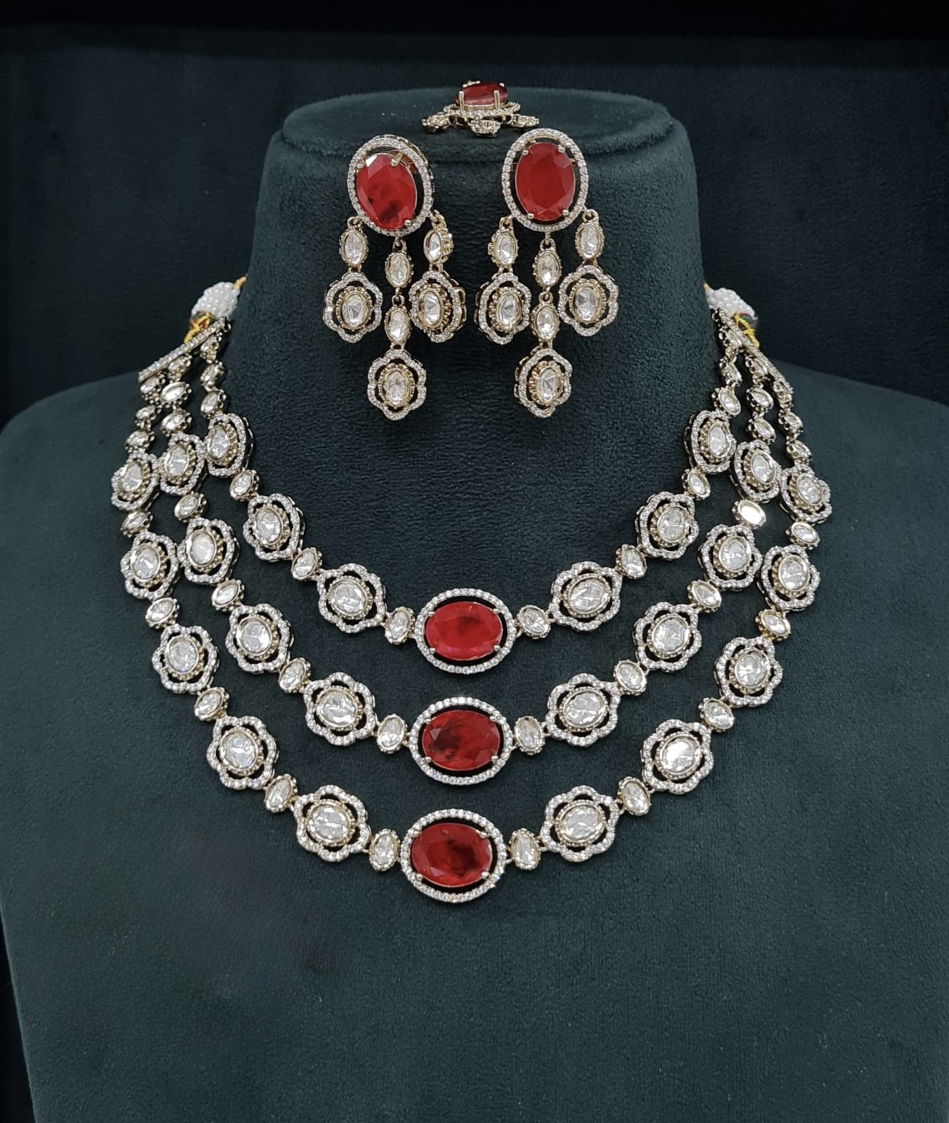 Kundan Necklace 01962 - 8