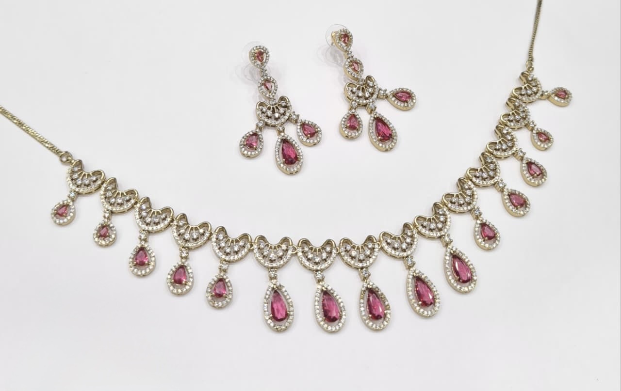Cz Necklace 11114 - 15