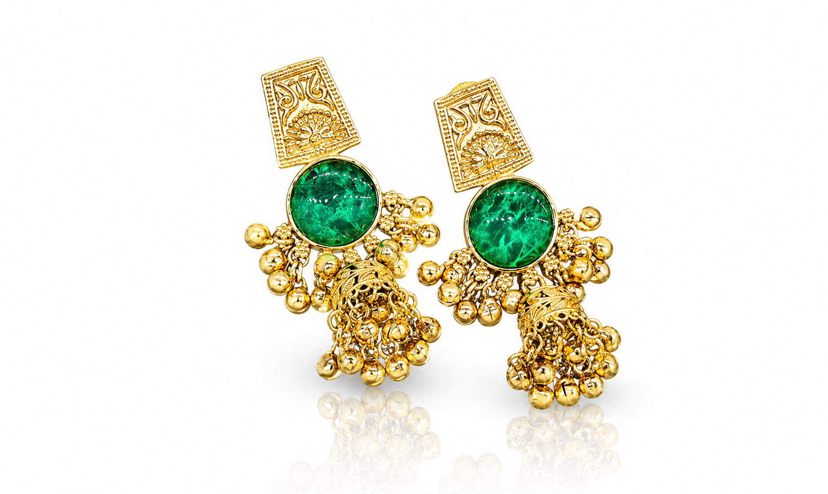 Kashmiri Earrings 08917 - 6