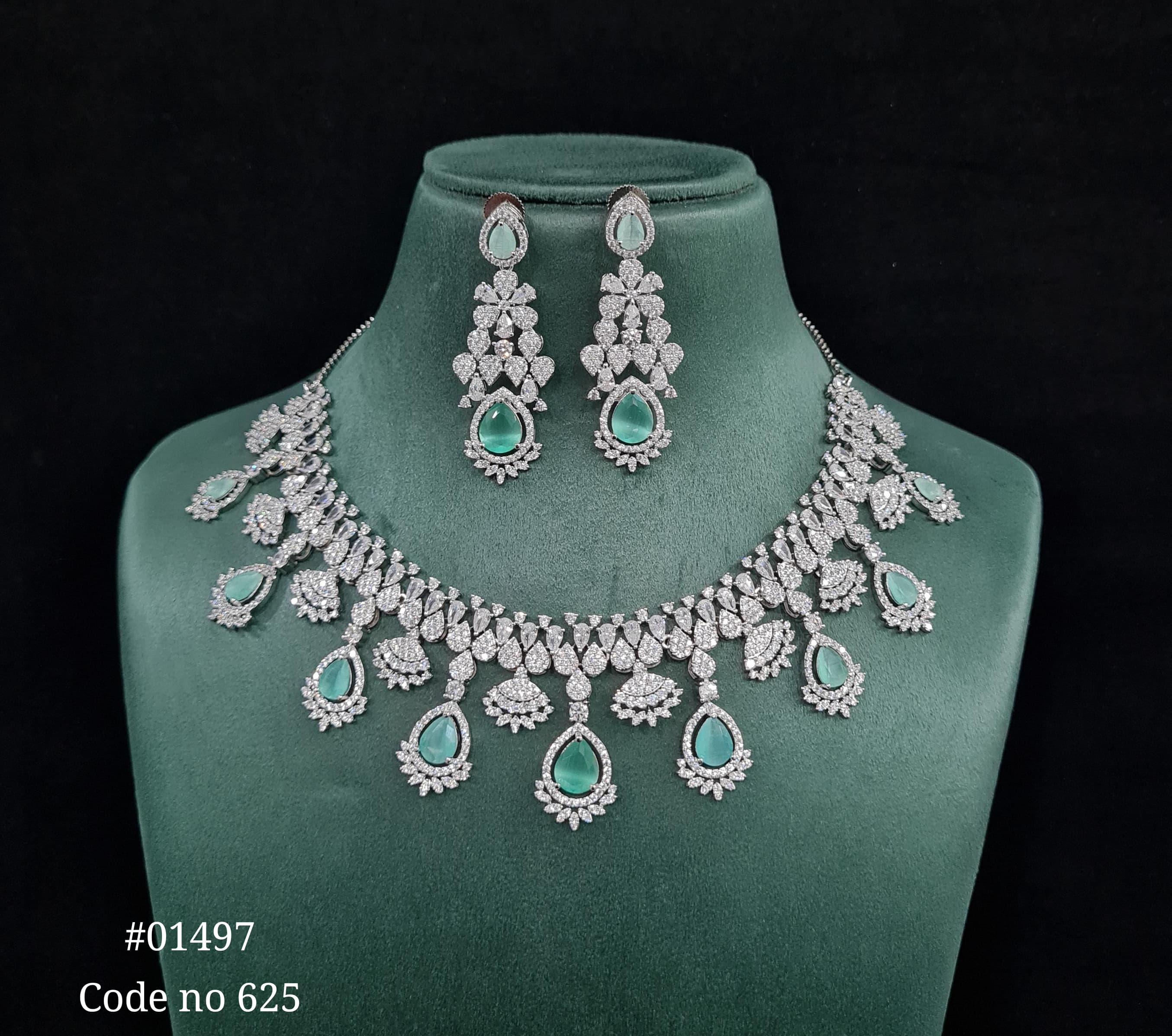 Cz necklace 01497 - 4