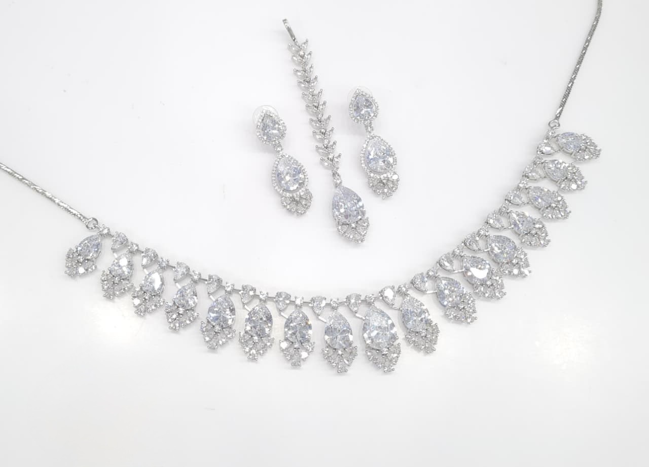 Cz Necklace 06683 - 15