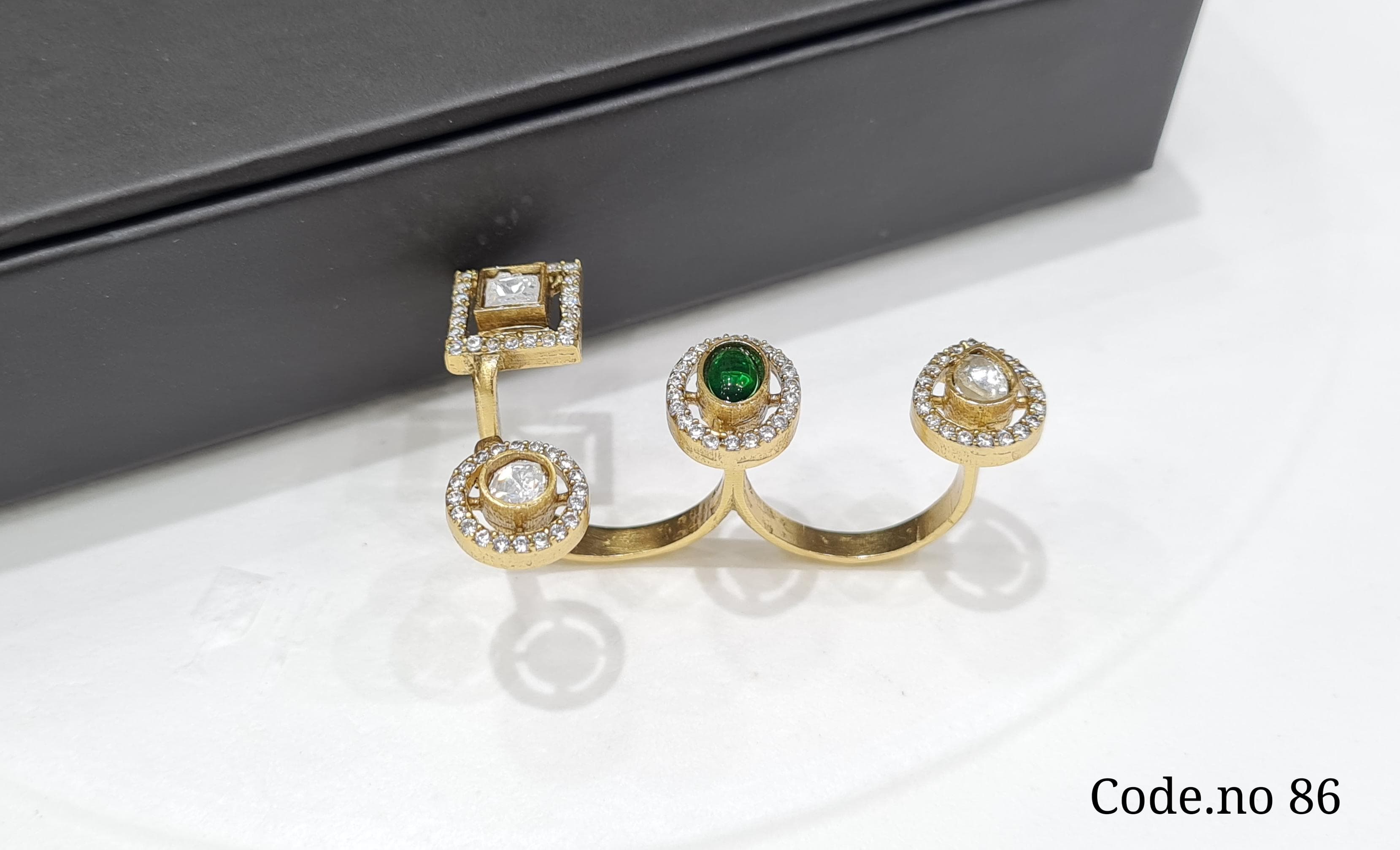 KUNDAN FINGER RING 00065 - 5