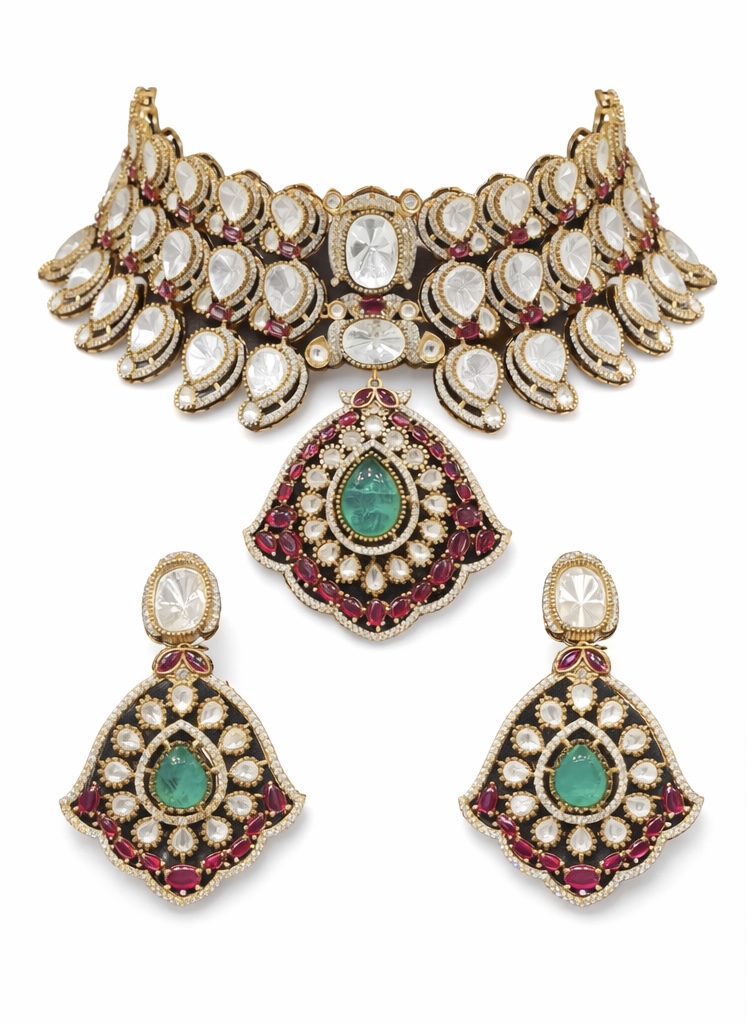 Moissanite Bride Set 06745