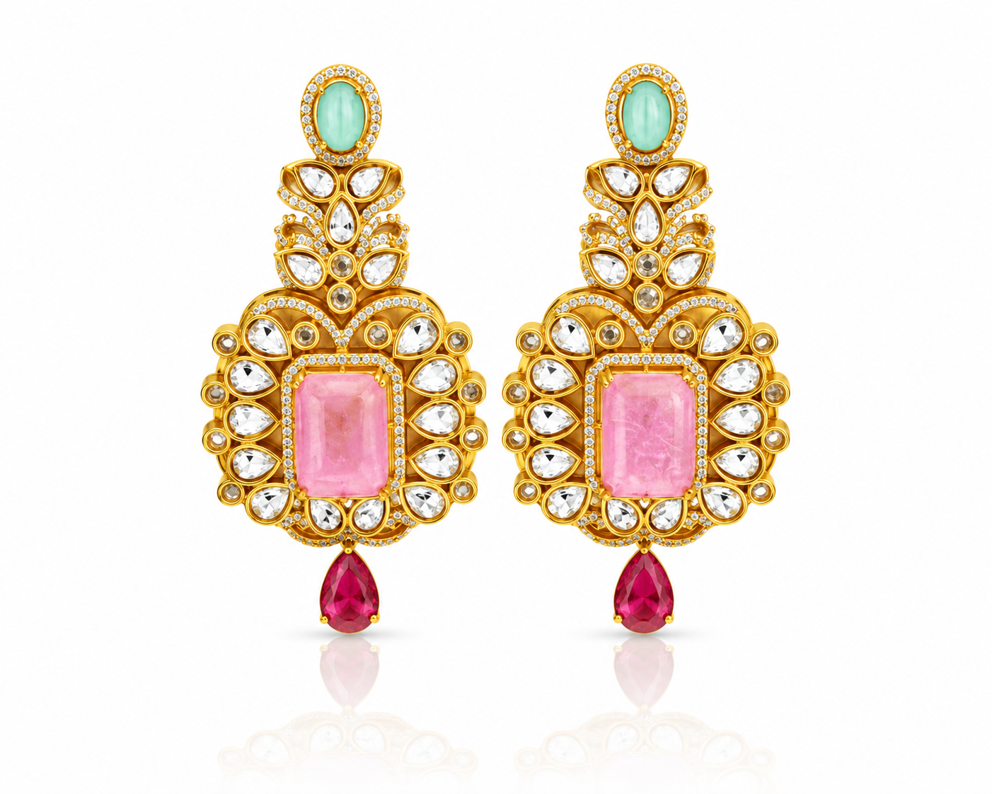 Kundan Earrings 03810 - 11