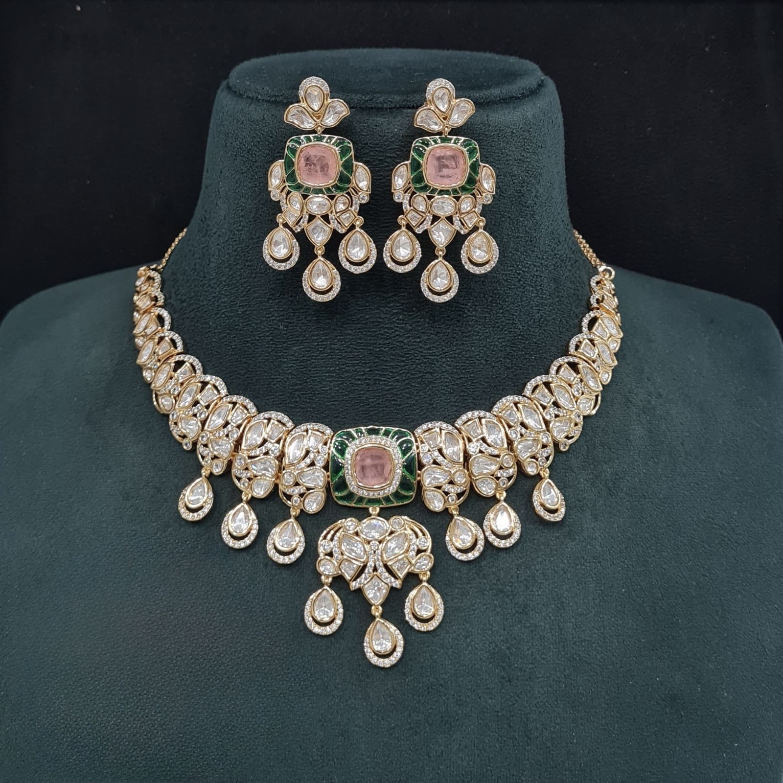 Kundan Necklace 09548 - 4