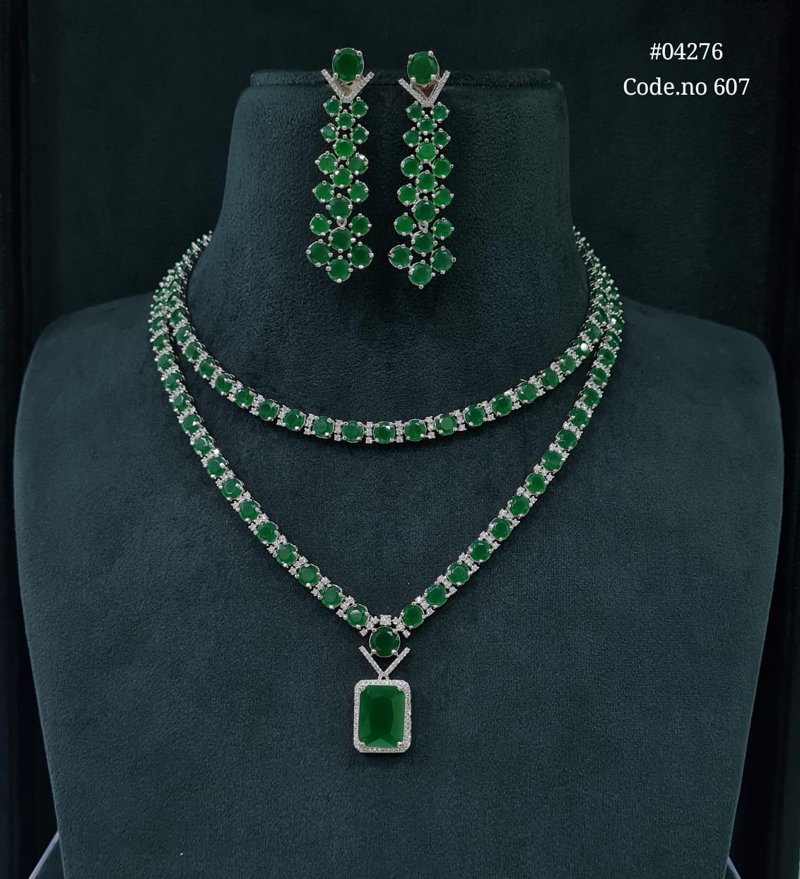 Cz Necklace 04276 - 5