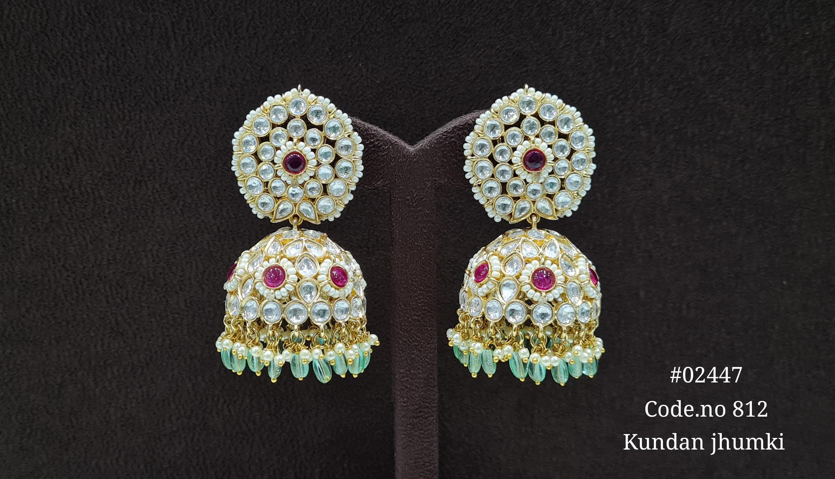 Kundan Jhumka 02447 - 9