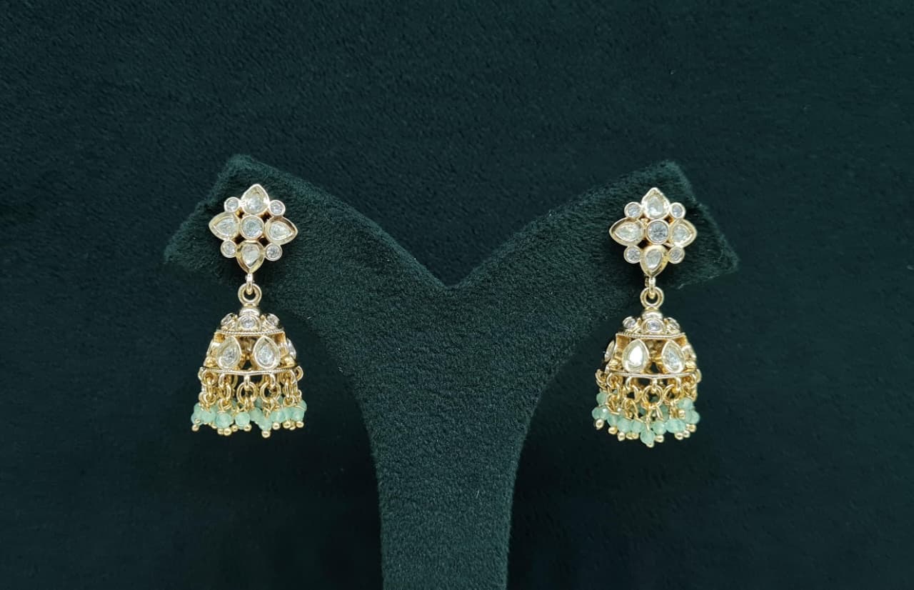 Kundan Earrings 06300 - 3
