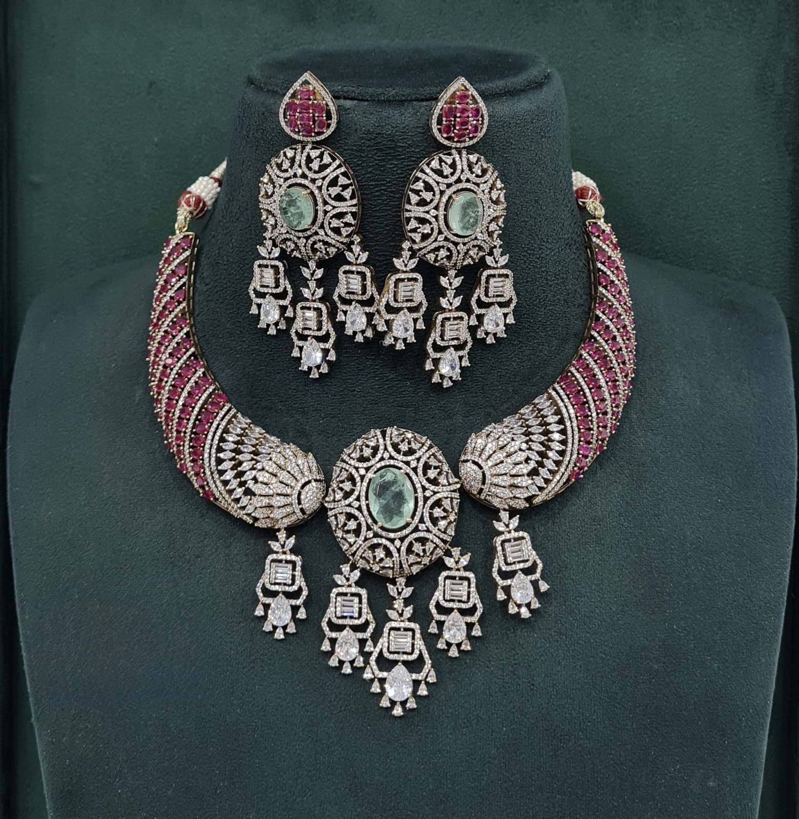 Kundan Necklace 10422 - 4