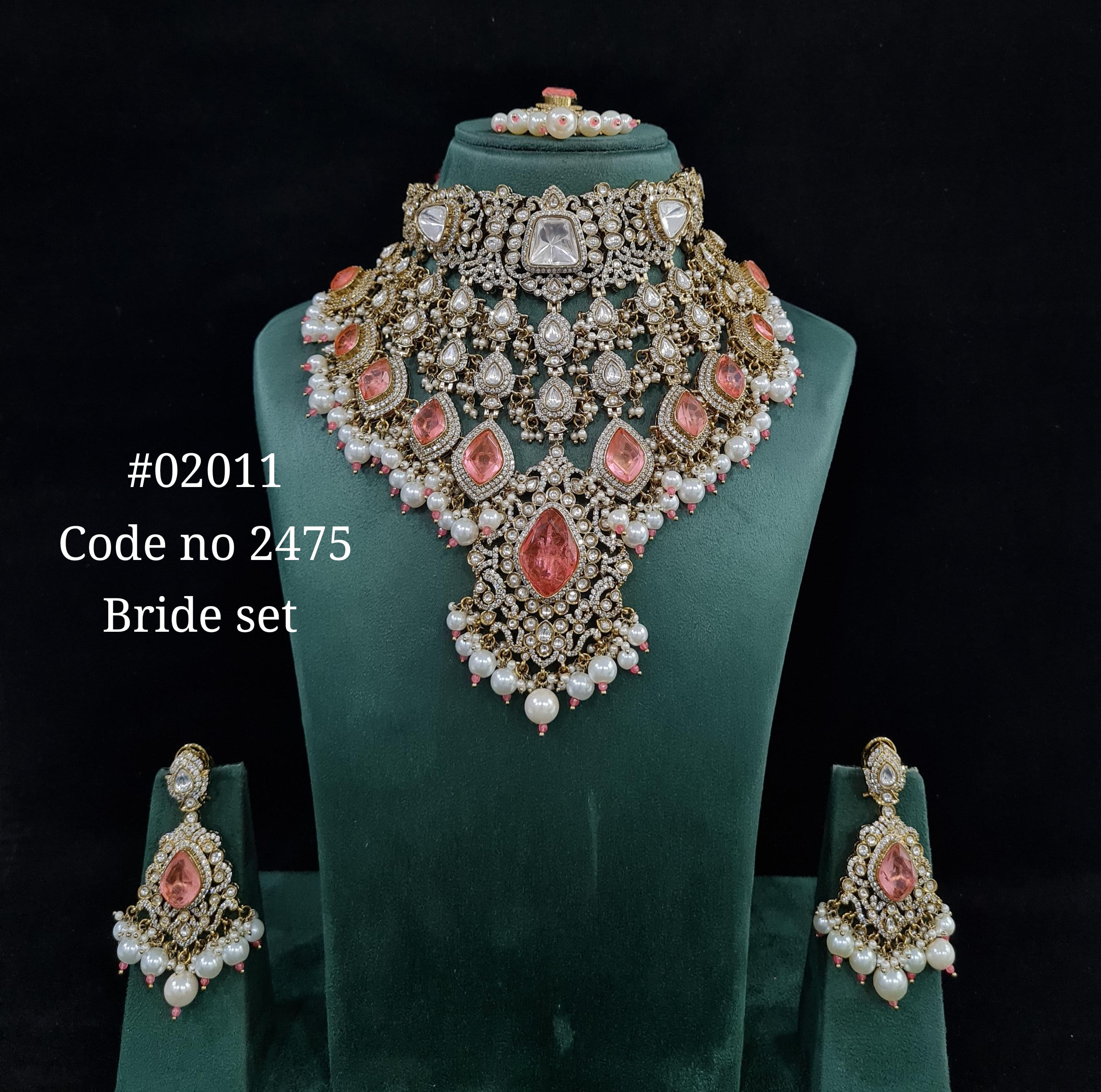 Kundan bride set 02011 - 4
