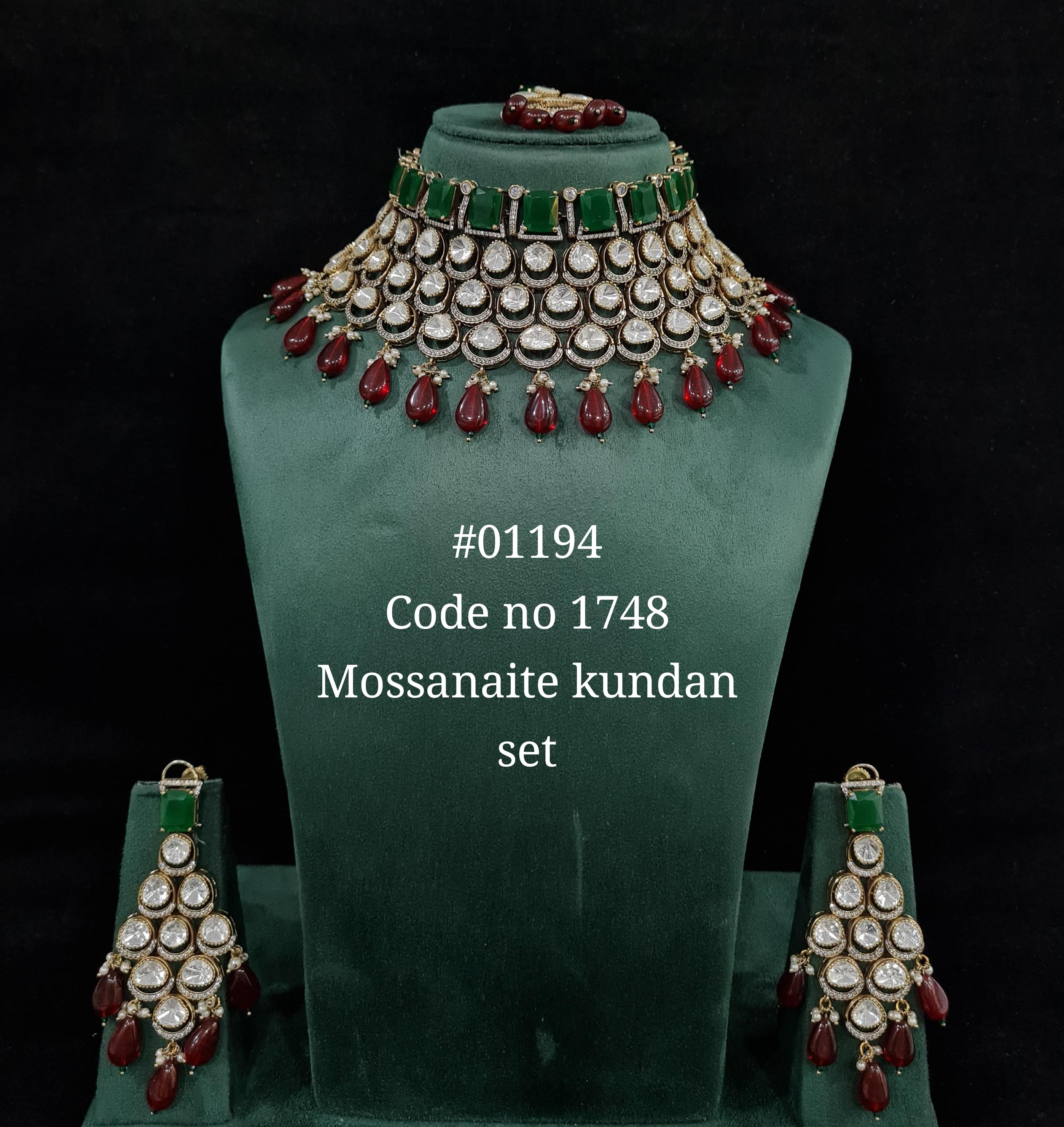 Kundan necklace 01194 - 9