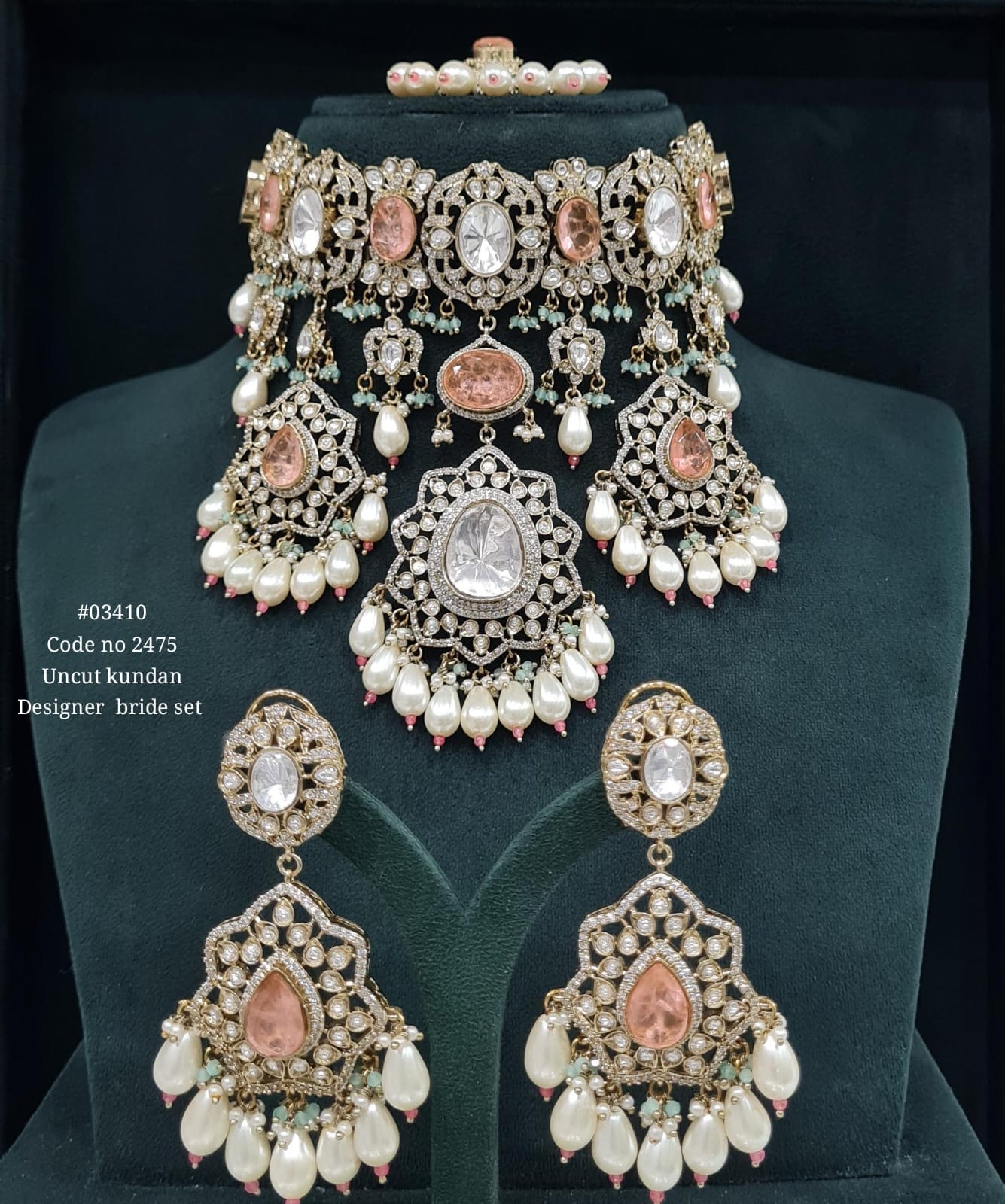 Kundan Bride Set 03410 - 5