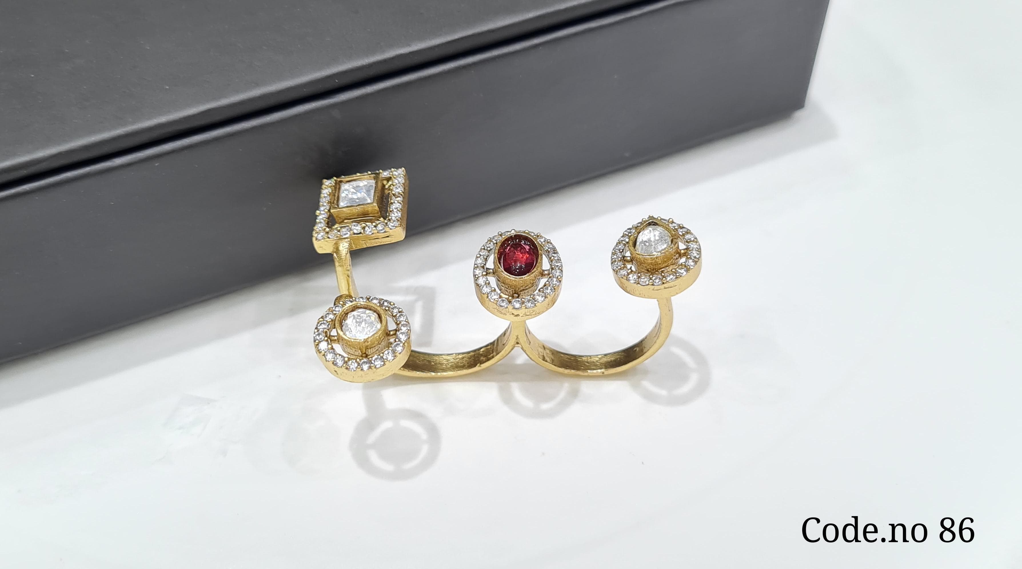 KUNDAN FINGER RING 00065 - 6