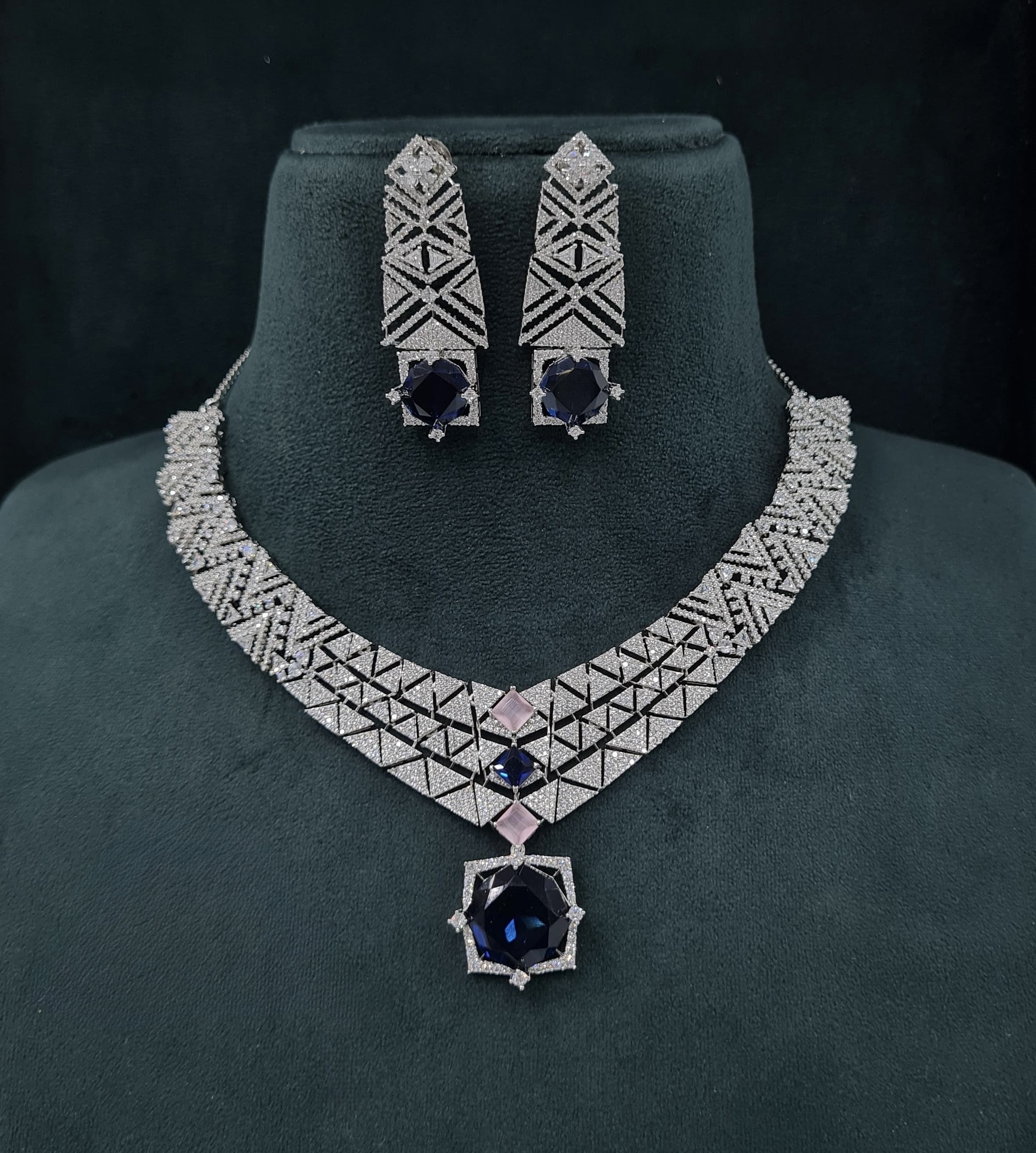 Cz Necklace 06094 - 5