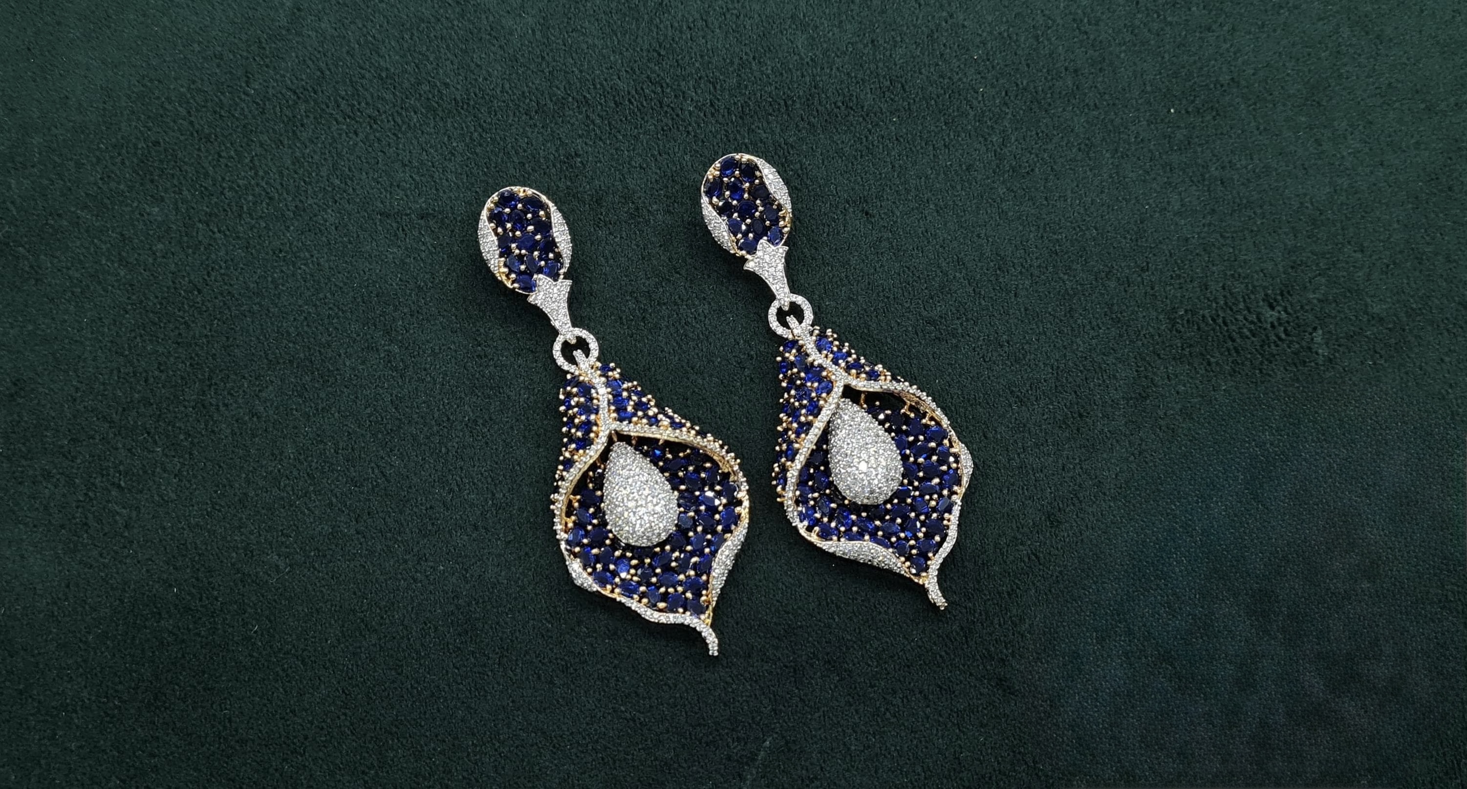 Cz Earrings 08982 - 9