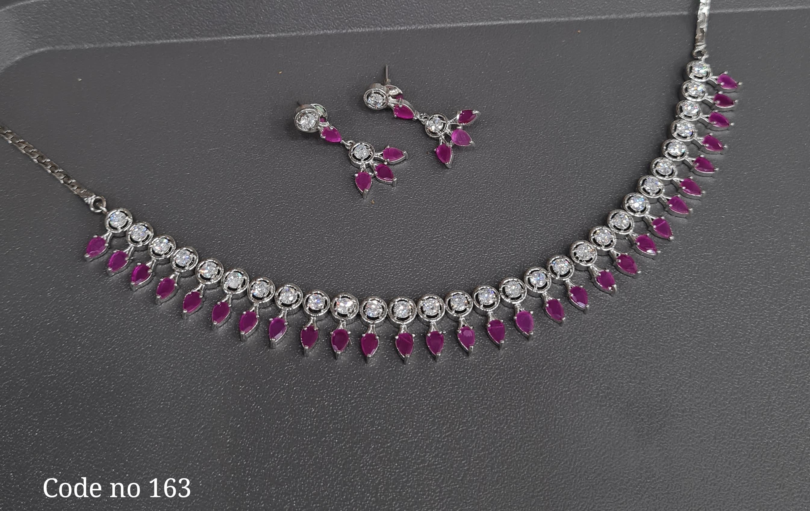 Cz Necklace 03884 - 4