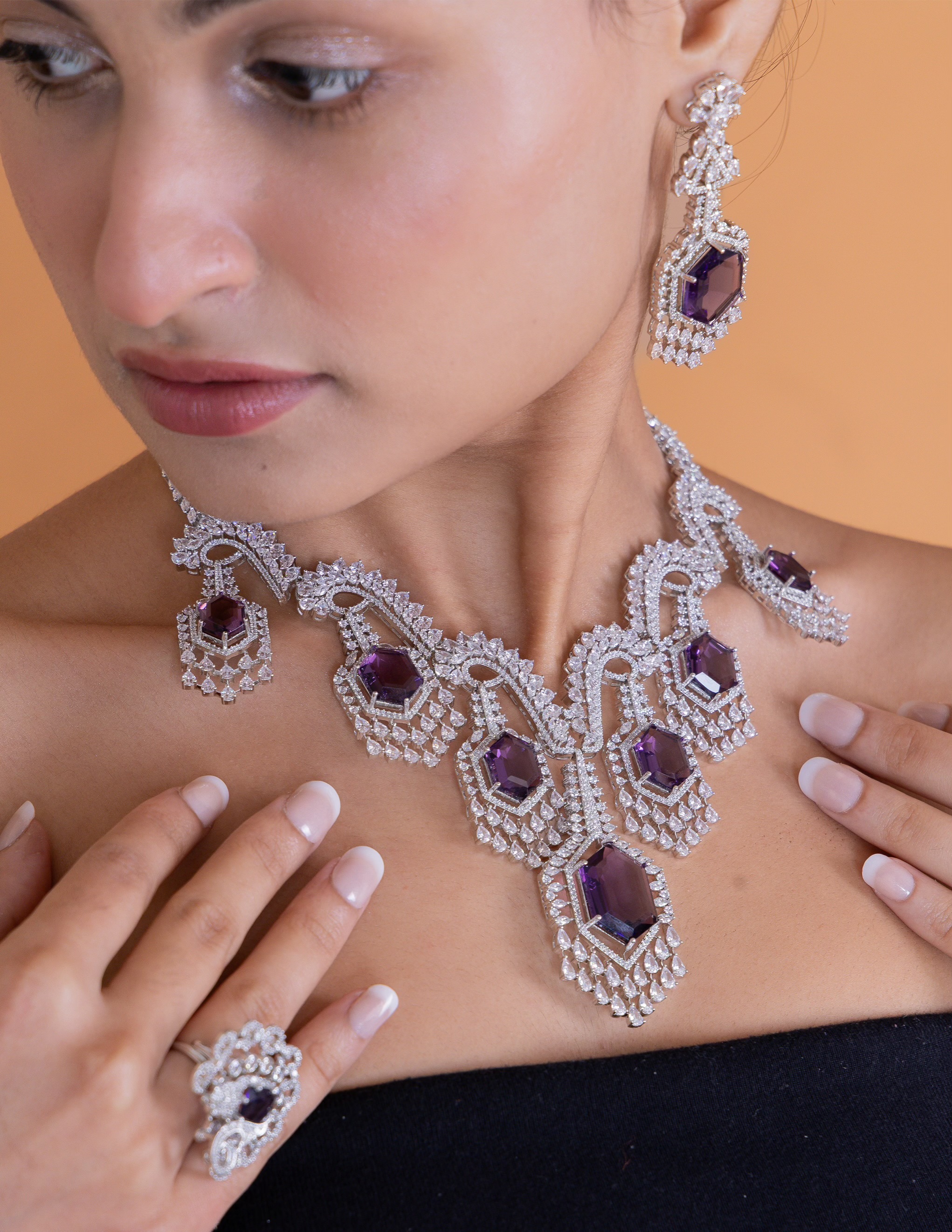 Cz Necklace 01982 - 6