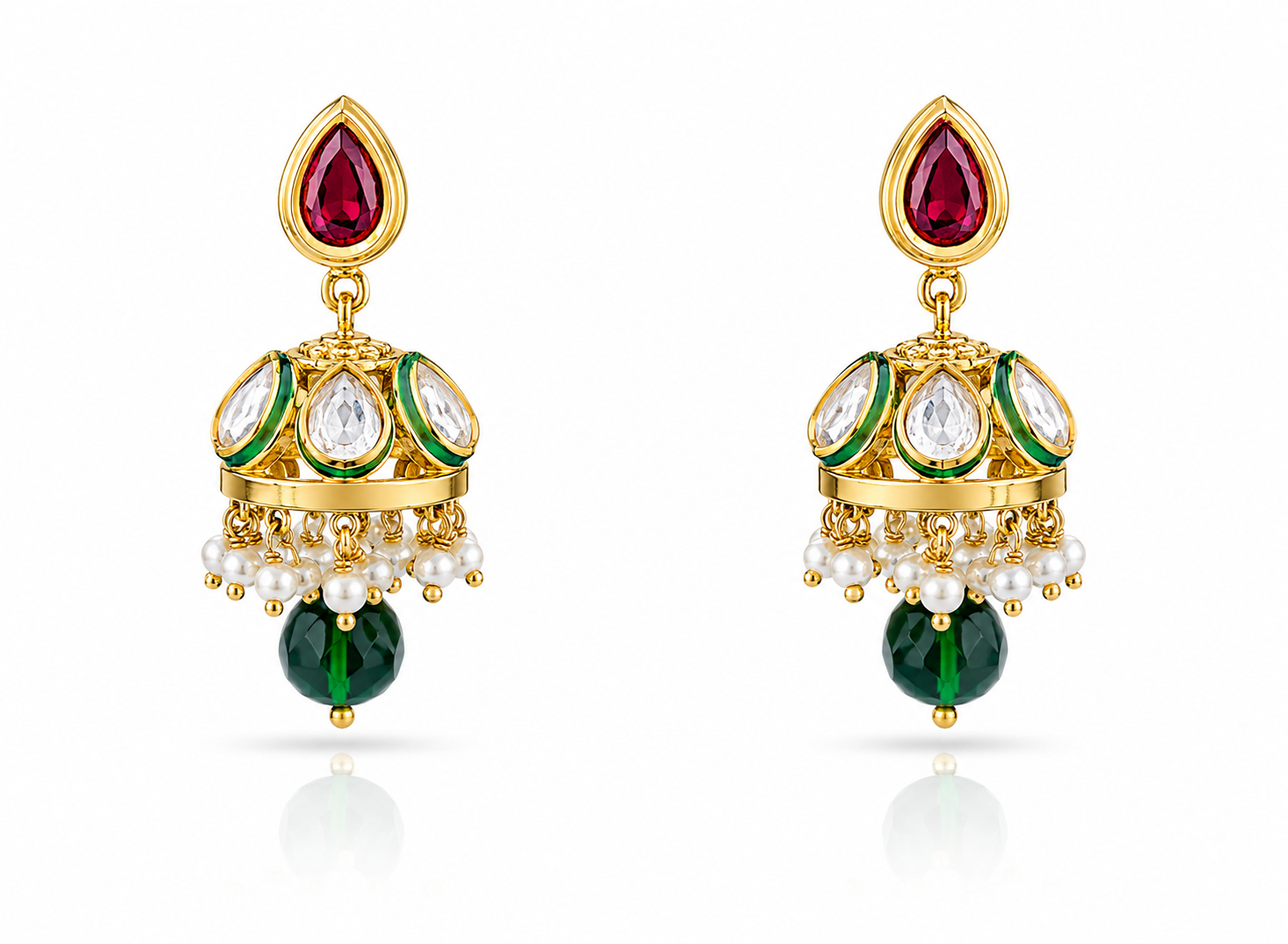 Kundan Jhumka 00542 - 5