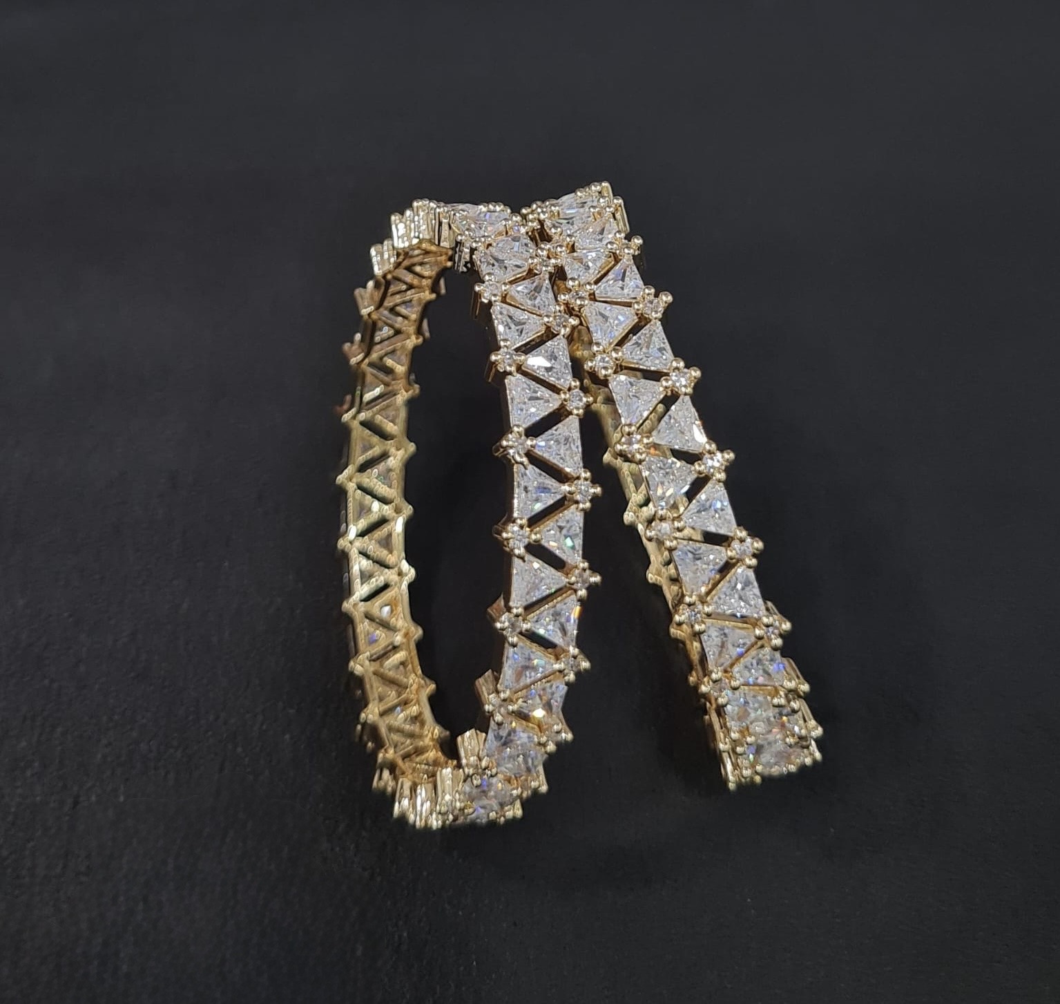 CZ Bangles 03378 - 3