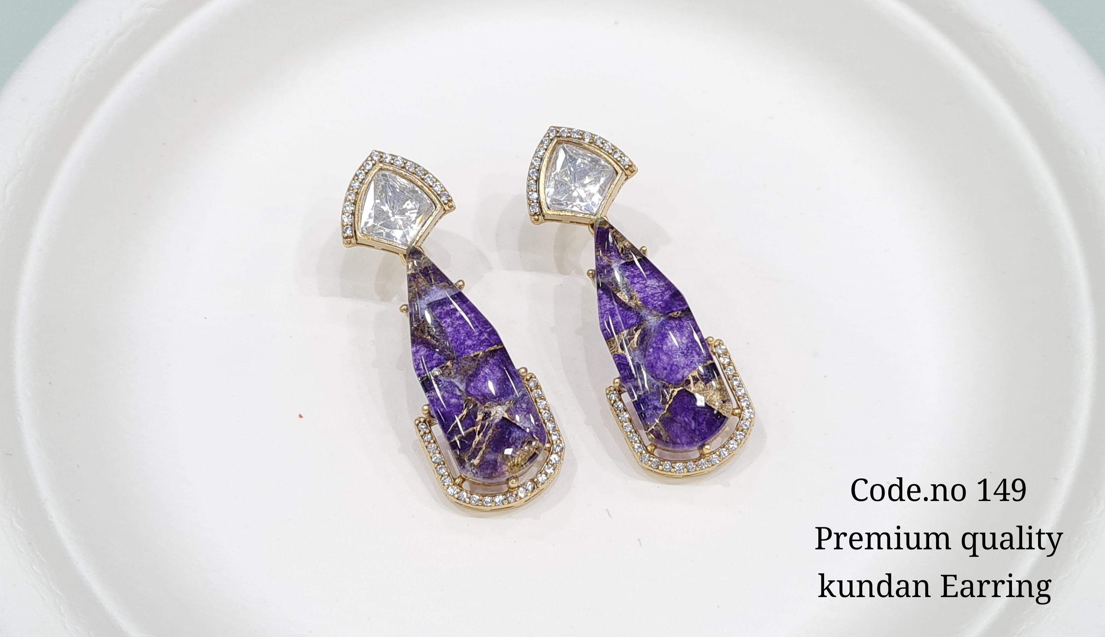 Kundan Earring 00110 - 8