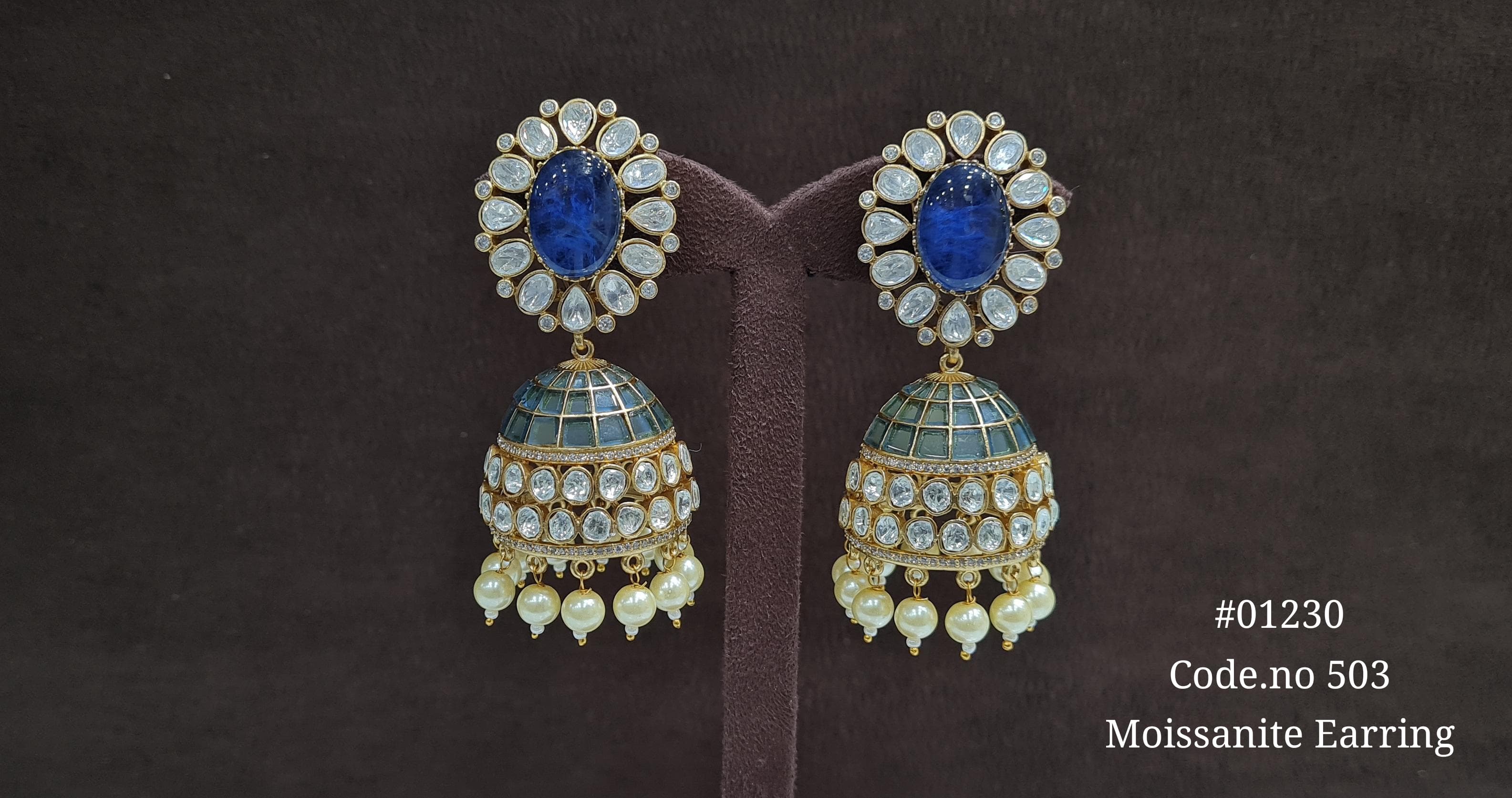 Kundan Jhumka 01230 - 5