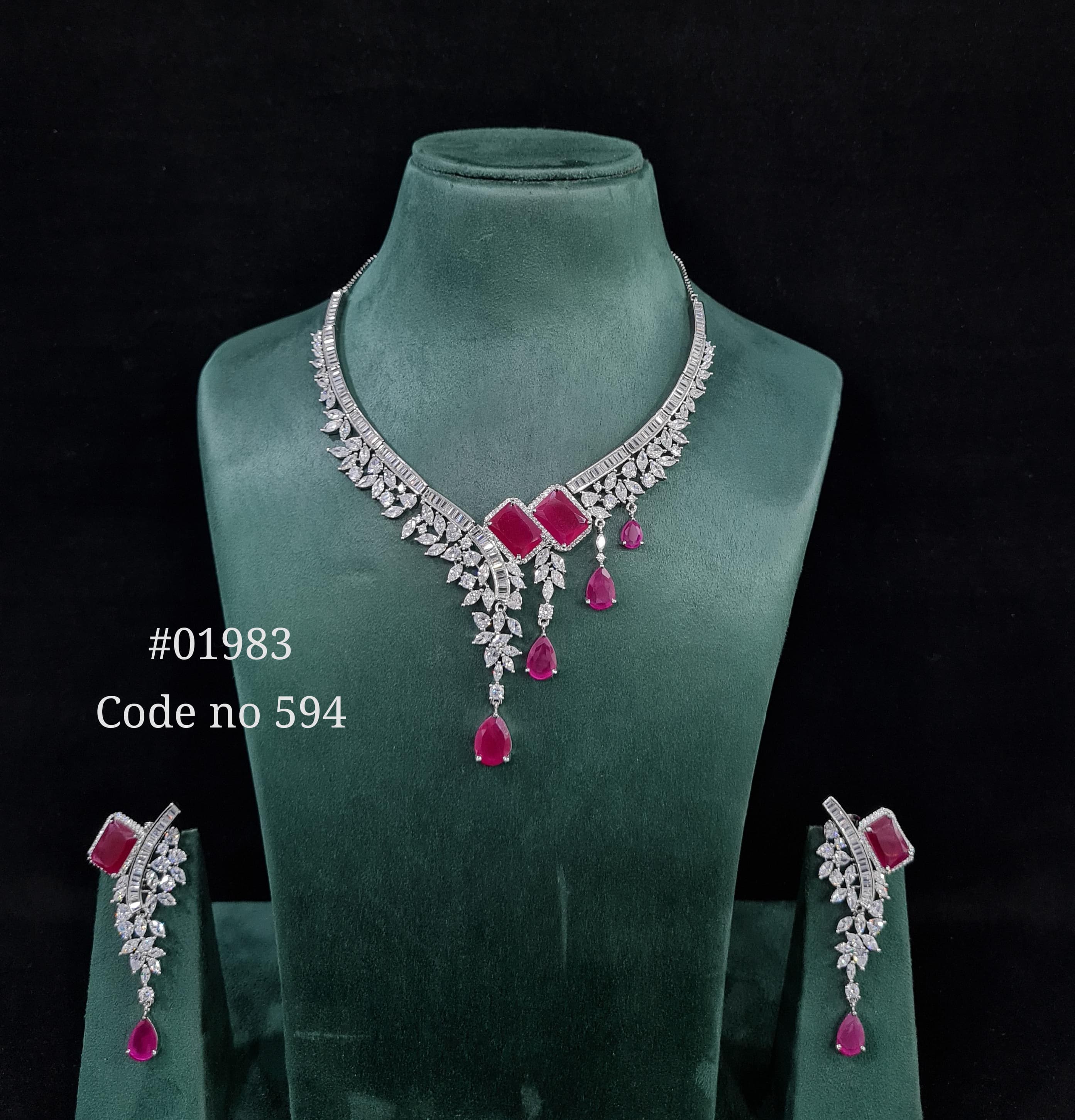 Cz necklace 01983 - 7