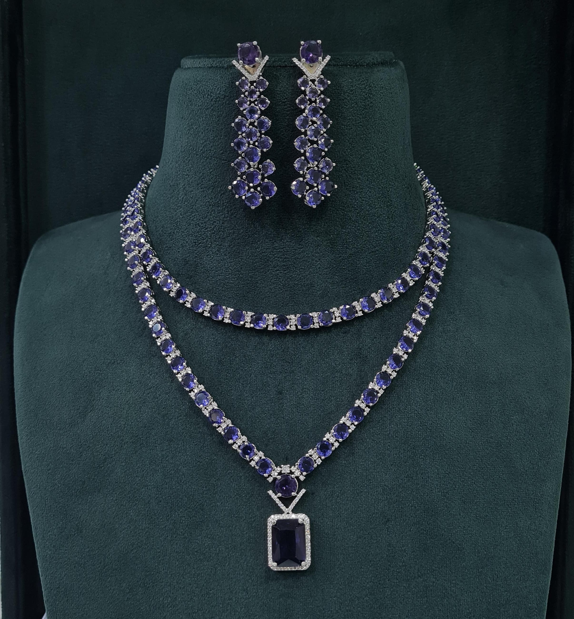 Cz Necklace 04276 - 9