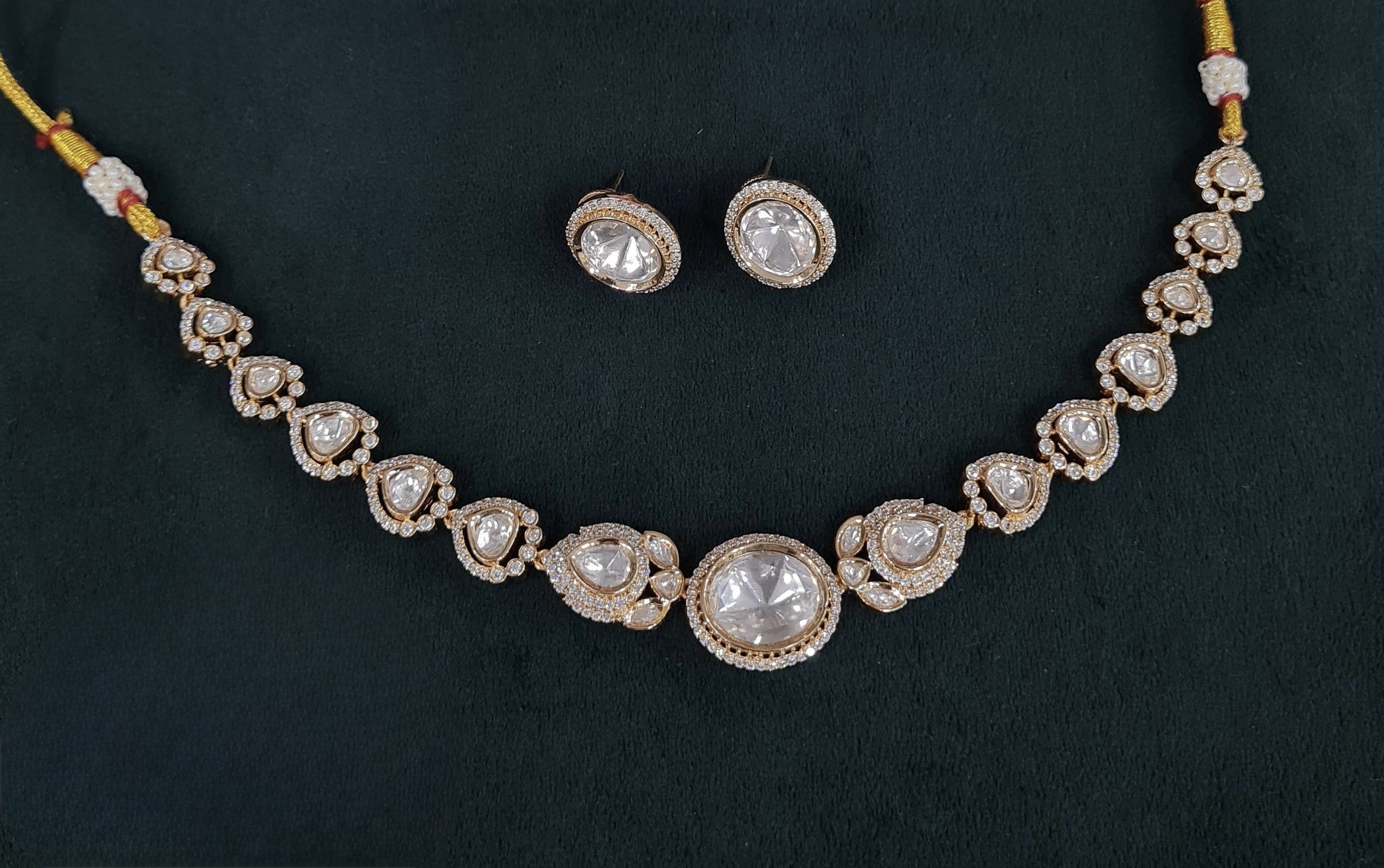 Kundan Necklace 05772 - 4