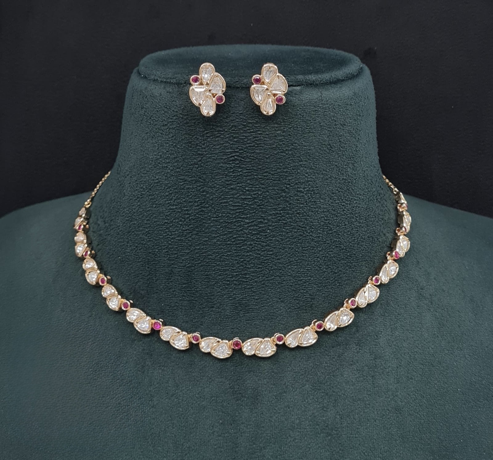 Kundan Necklace 09258 - 4