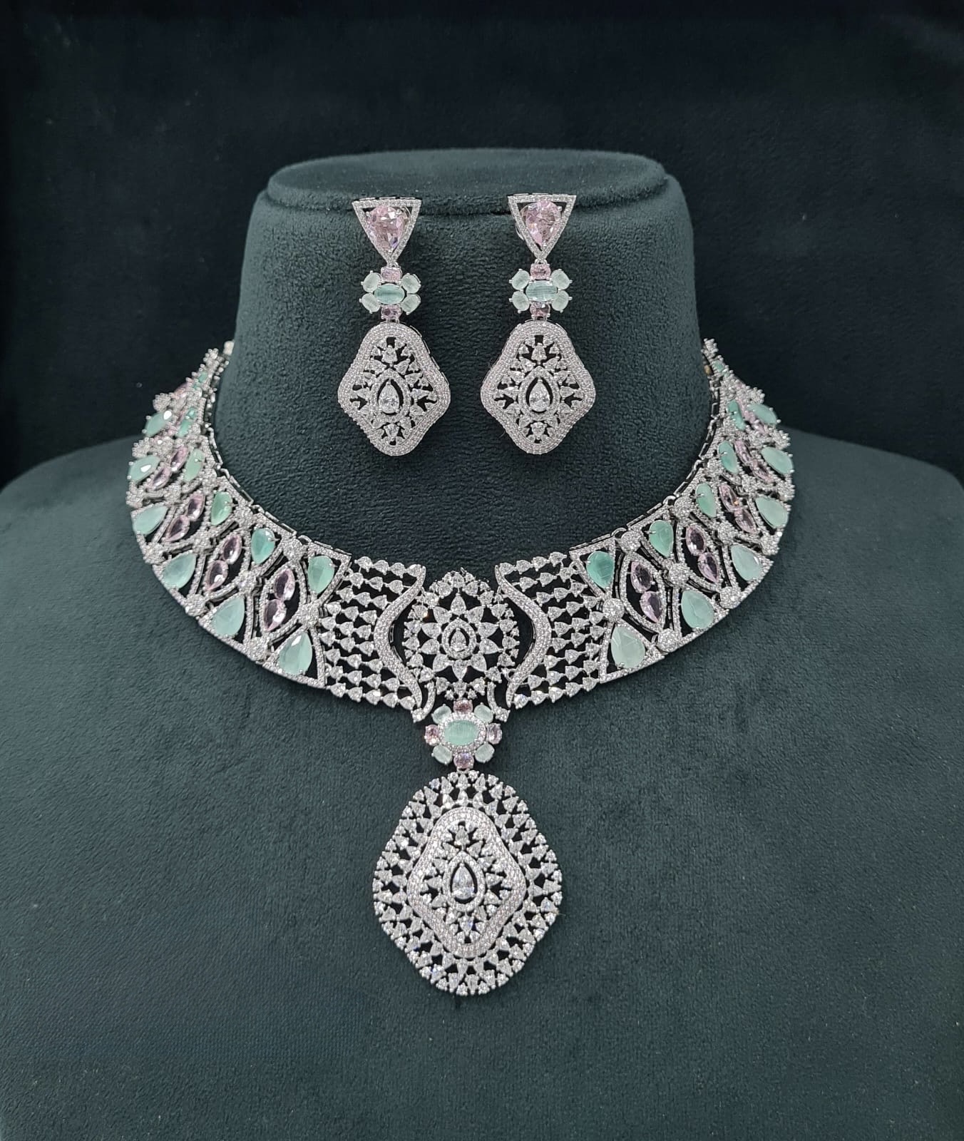 Cz Necklace 06097 - 4