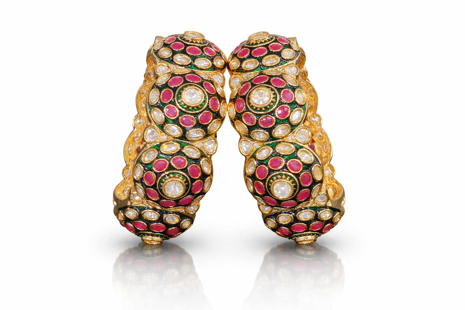 Kundan Meenakari Bangles 08137