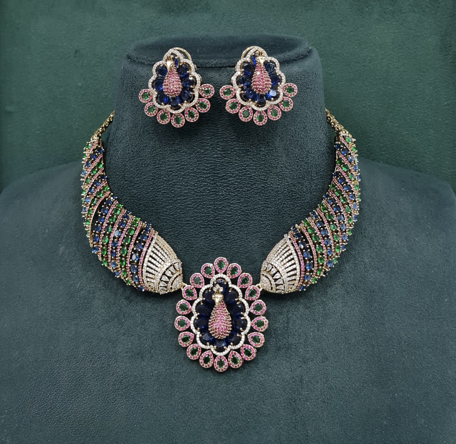 Peacock Necklace 10349 - 4