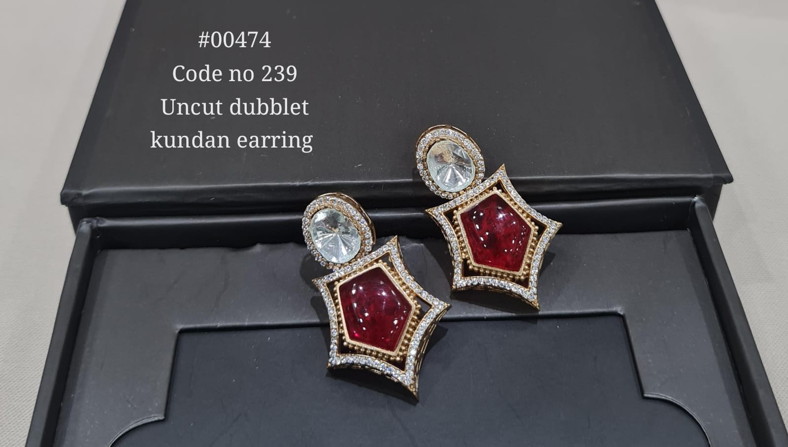 Kundan earring 00474 - 6