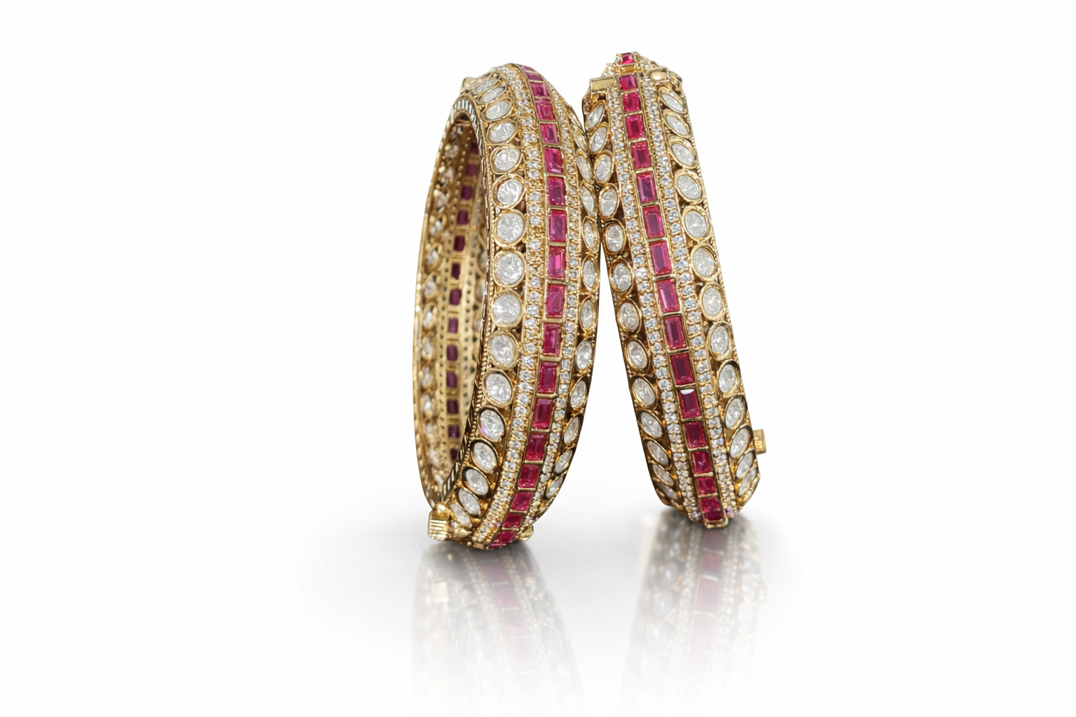 Kundan bangle 02531 - 4