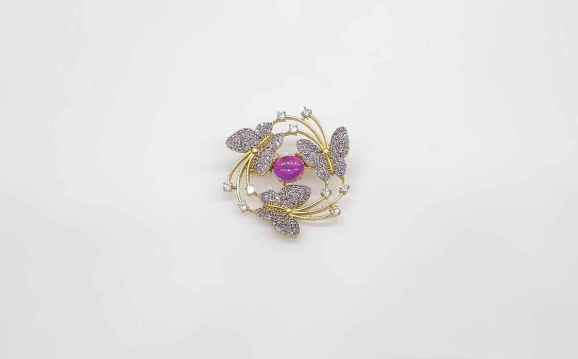 Cz Brooch 10571 - 14