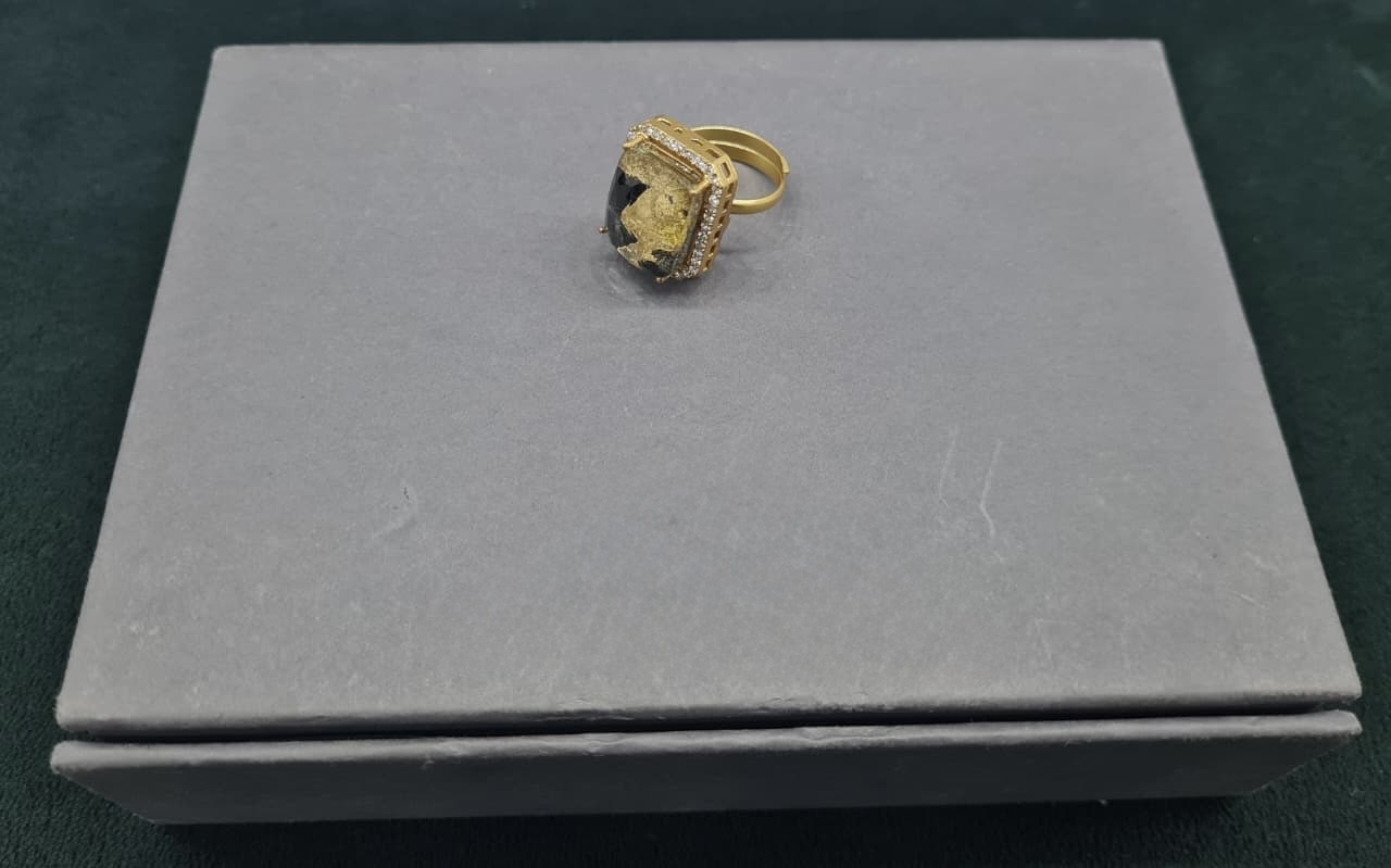 Kundan finger Ring 00261 - 8