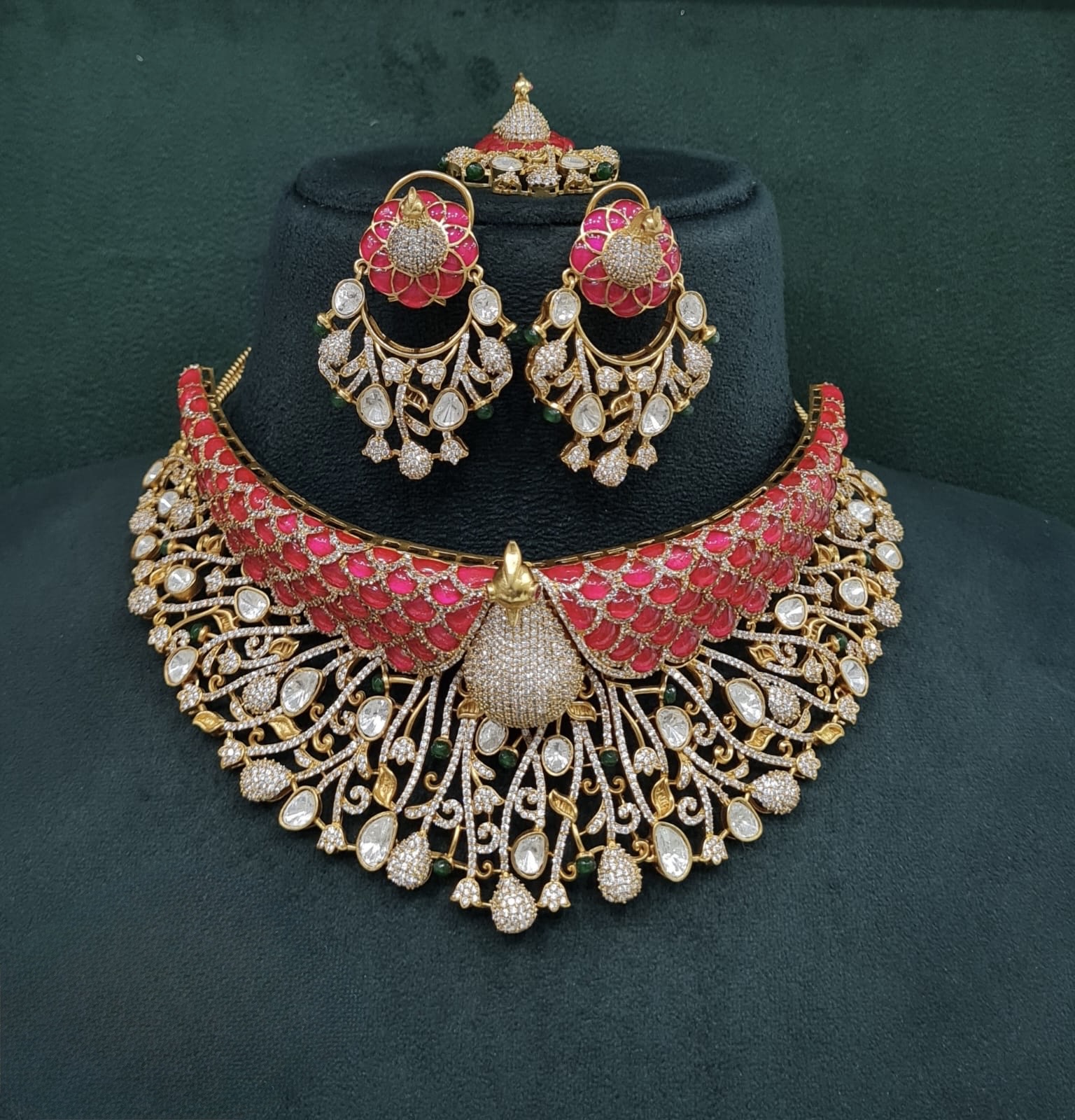 Peacock Plume Bride Set 09170 - 4