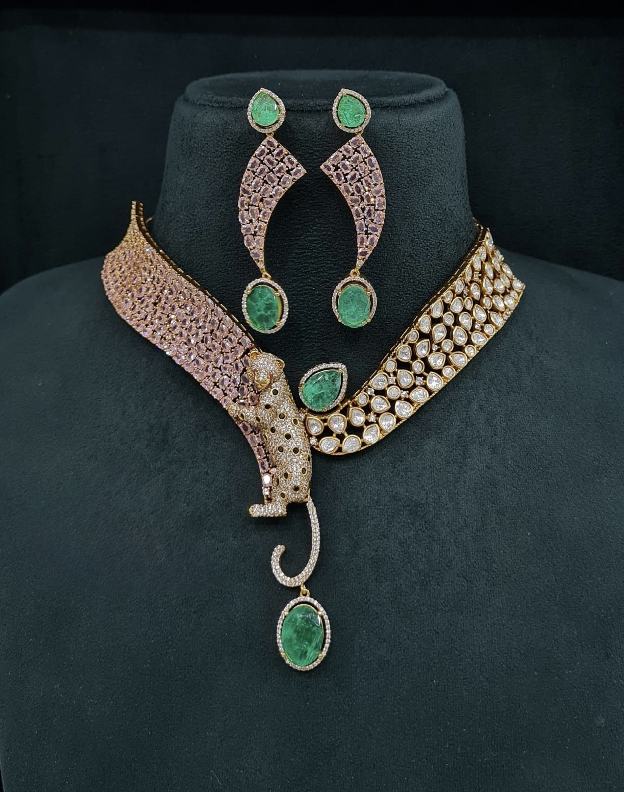 Kundan Necklace 08218 - 4