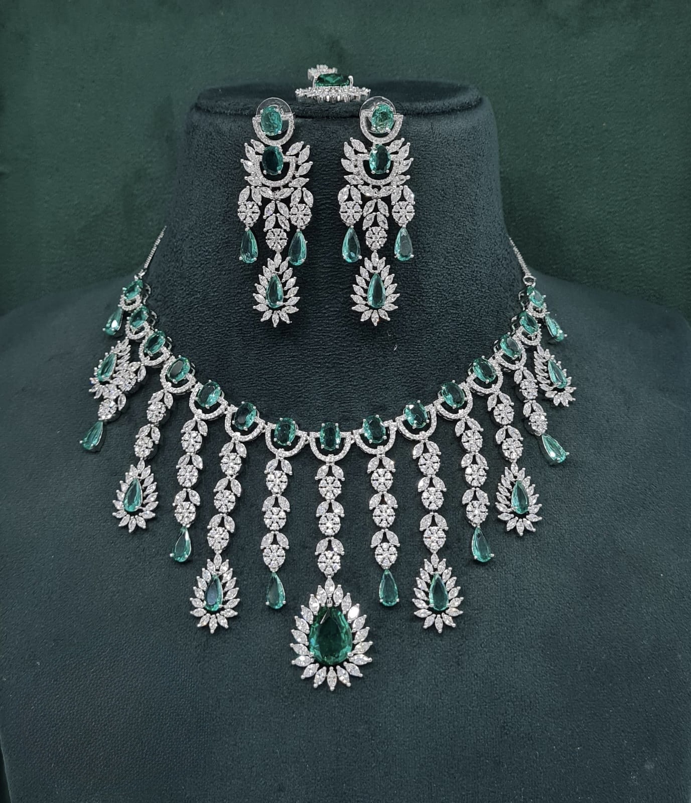 Cz Necklace 09327 - 14