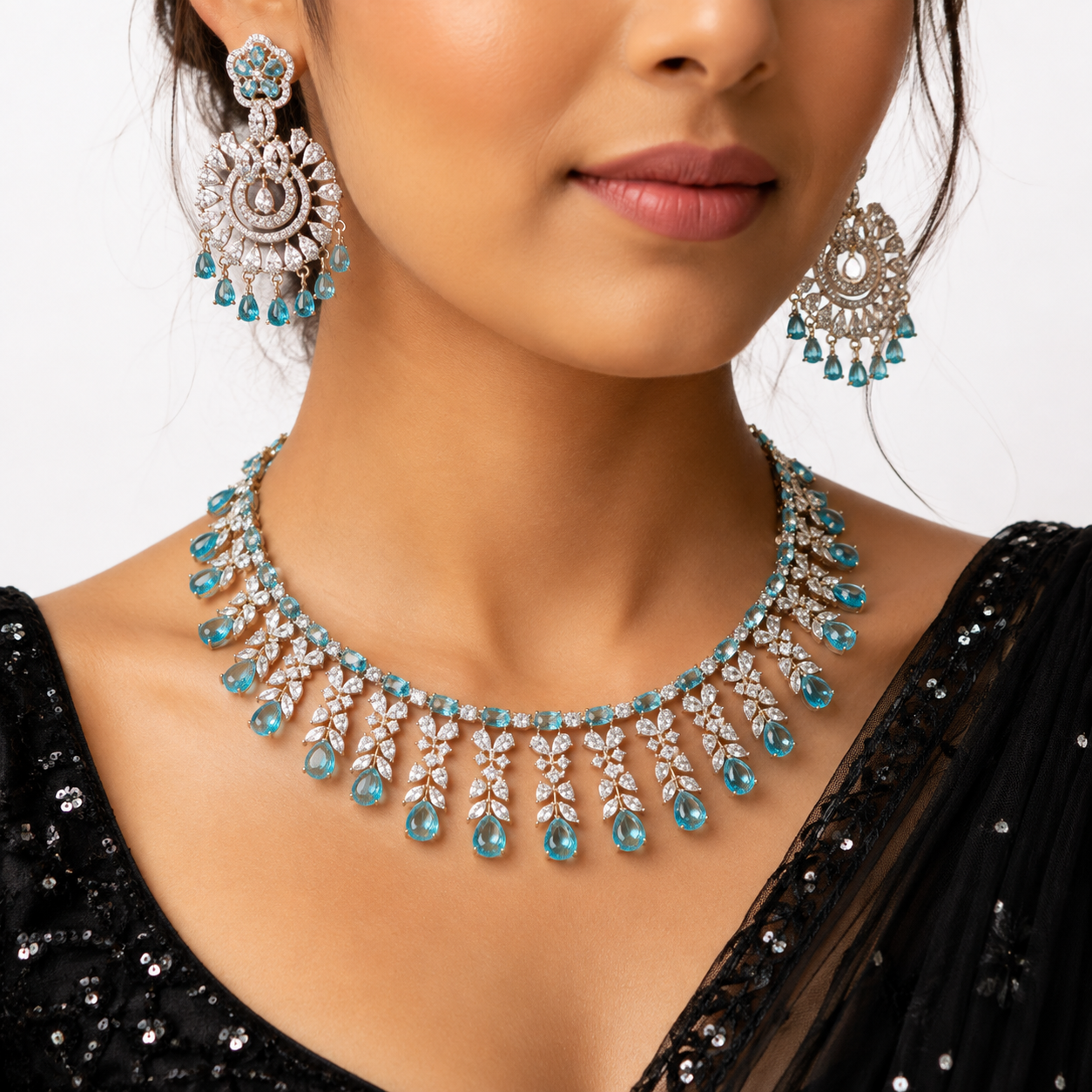 Cz Necklace 10256 - 18
