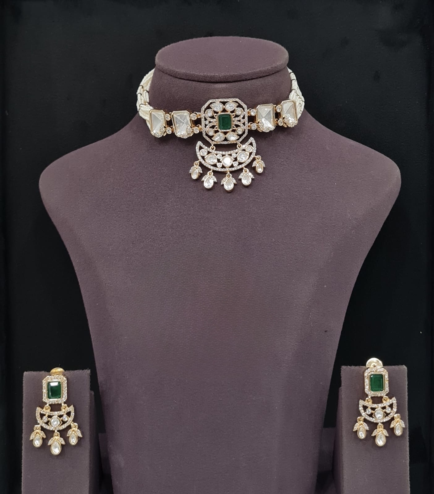 Kundan Necklace 11068 - 5