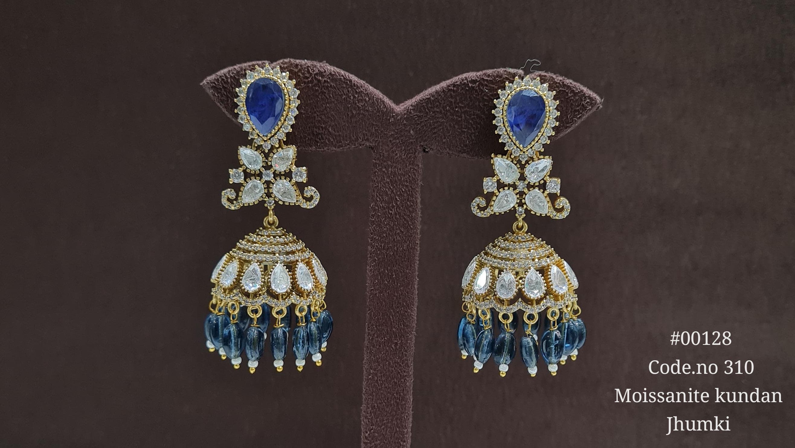 Kundan jhumka 00128 - 6