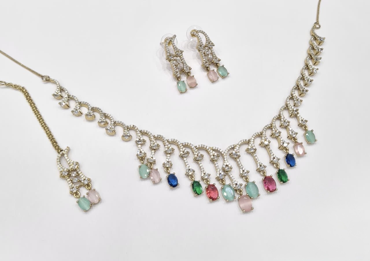 Cz Necklace 11112 - 18