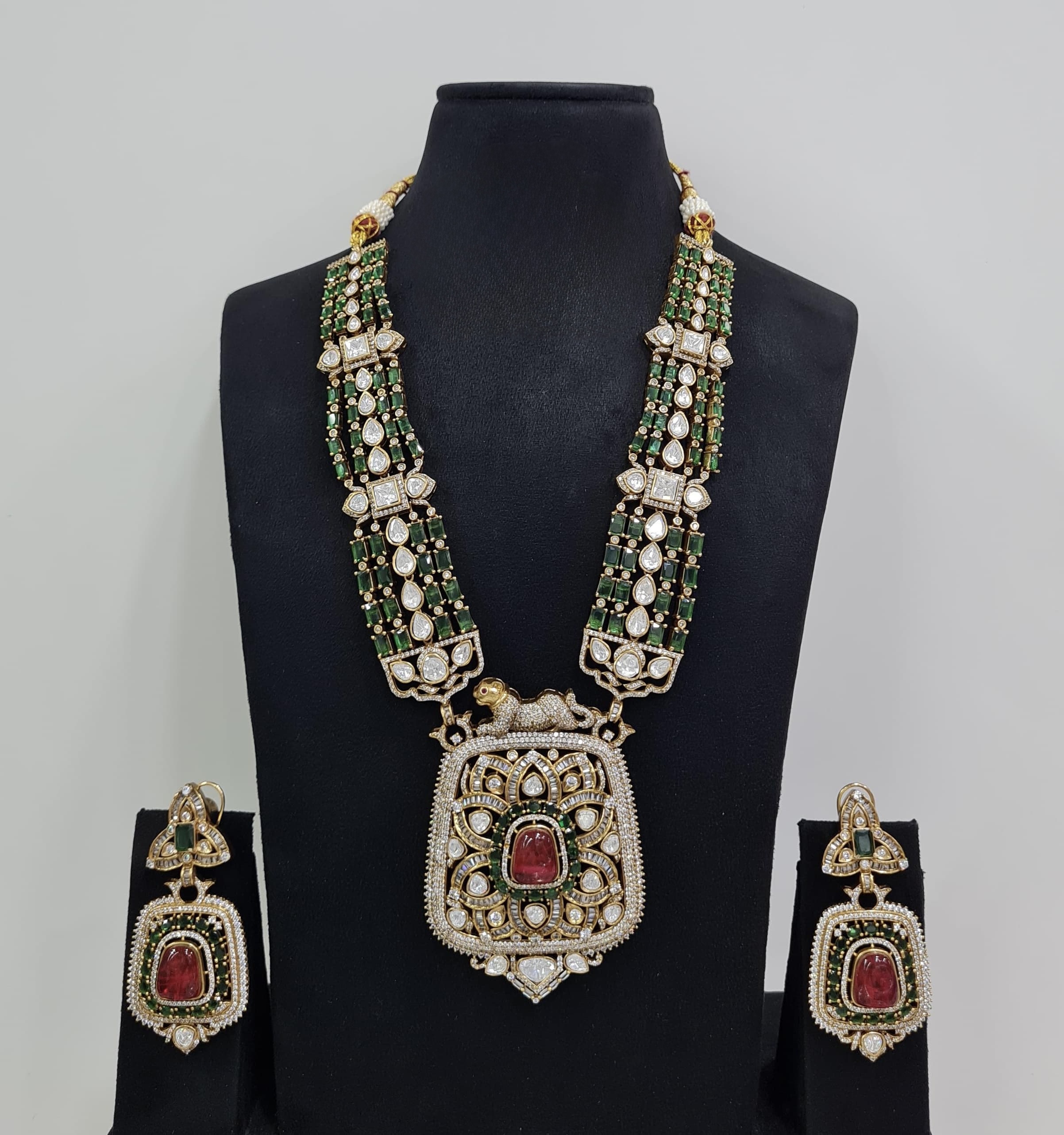 Rajwada Kundan Necklace 08966 - 7