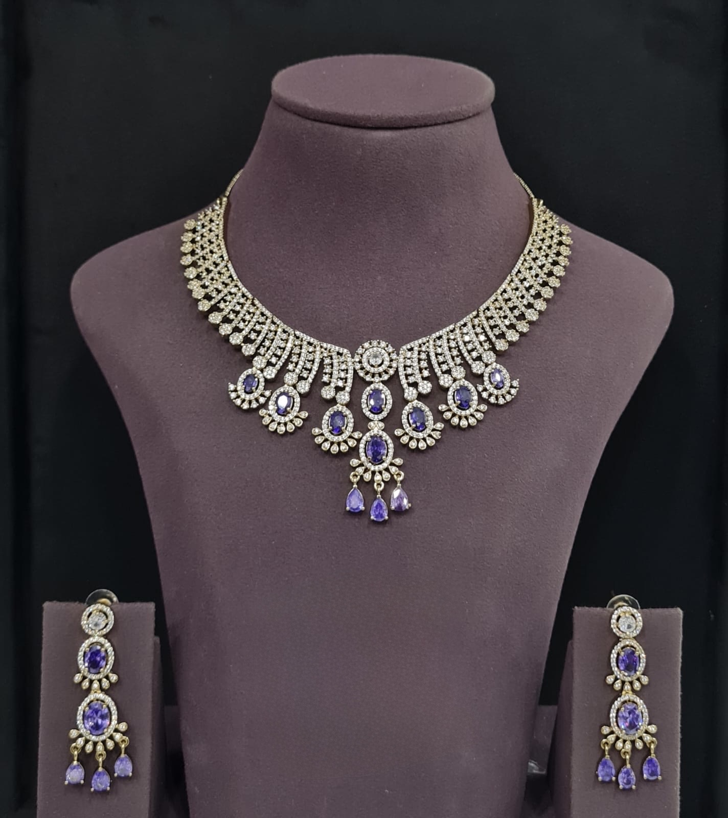 Cz Necklace 11109 - 16