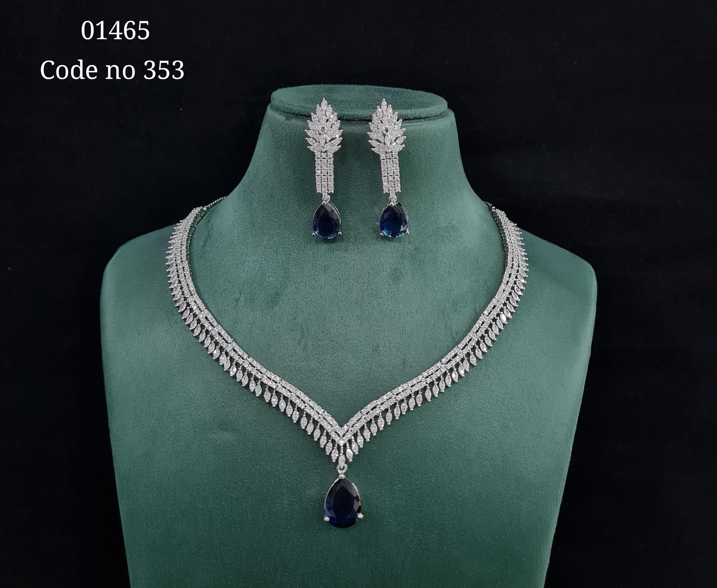 Cz necklace 01465 - 5