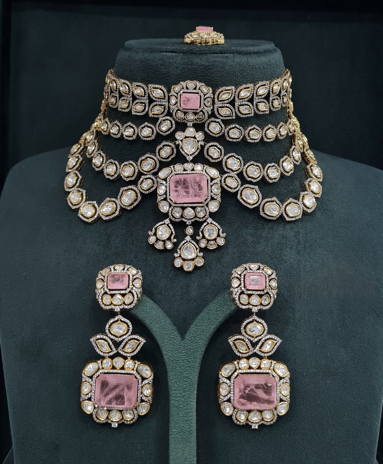 Kundan Bride Set 07860 - 5